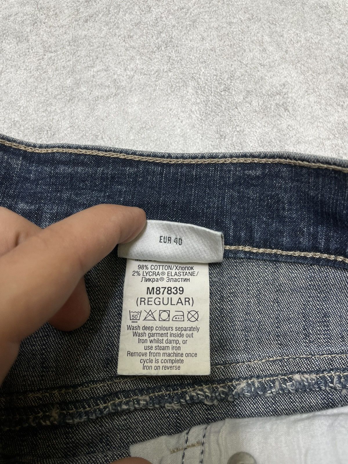 If Six Was Nine × Le Grande Bleu (L.G.B.) × Tornado Mart Skull Y2K Flare Jeans With Ornate Threadwork — Think LGB Size US 32 / EU 48 - 11 Thumbnail