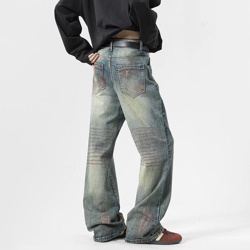 Japanese Brand × Jean Denim trousers new splash ink glitter design Size US 30 / EU 46 - 5 Thumbnail