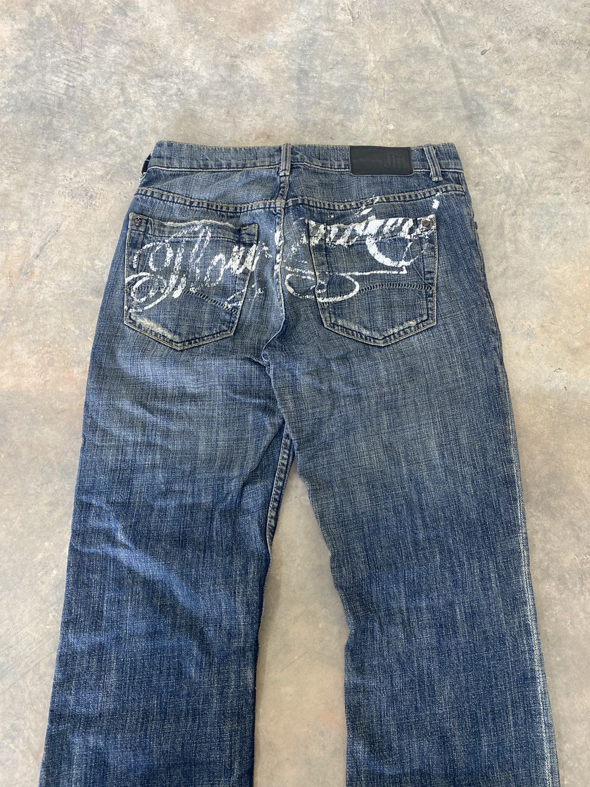 Hysteric Glamour × Japanese Brand × Le Grande Bleu (L.G.B.) Sick☠️ Juicy Couture Flare Jeans Fly Button Punk Grunge Lgb Size US 29 - 12 Thumbnail