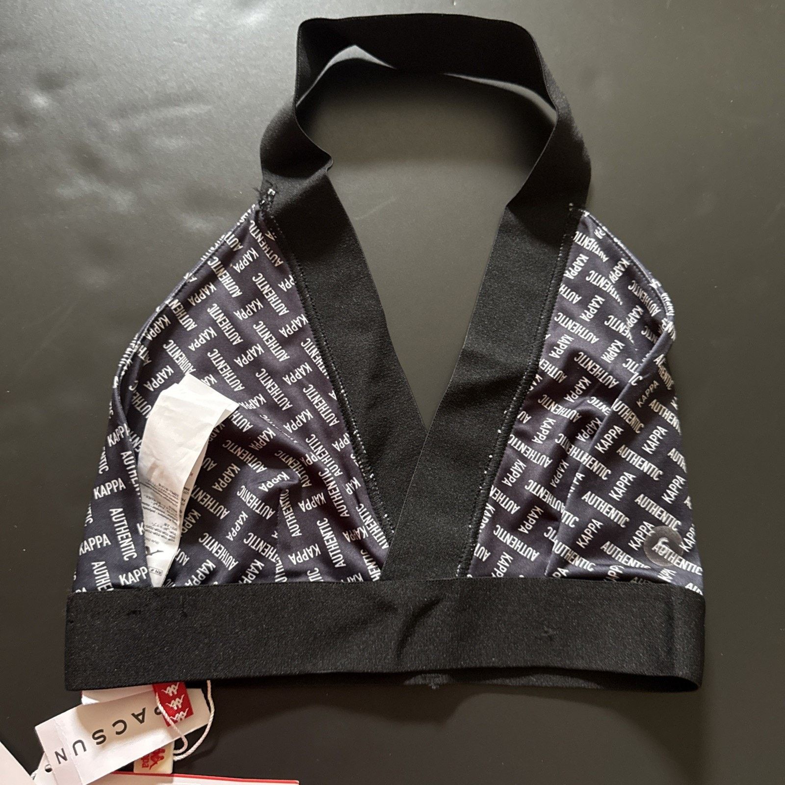 Kappa Kappa Authentic Black Halter Top Bra Bralette Sz Small New Size S / US 4 / IT 40 - 2 Thumbnail