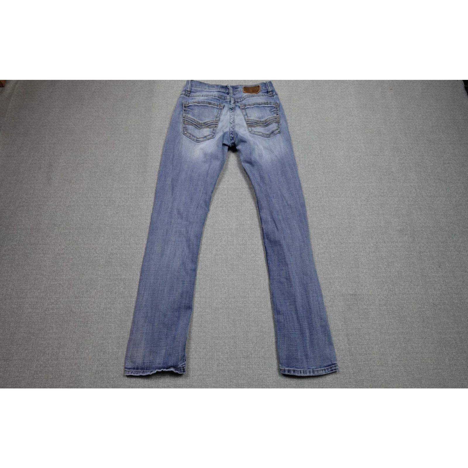 Vintage BKE Jeans Mens 29x31 Blue Jake Straight Western Thick Stitch Cowboy Stretch Shirt? Size US 29 - 5 Thumbnail