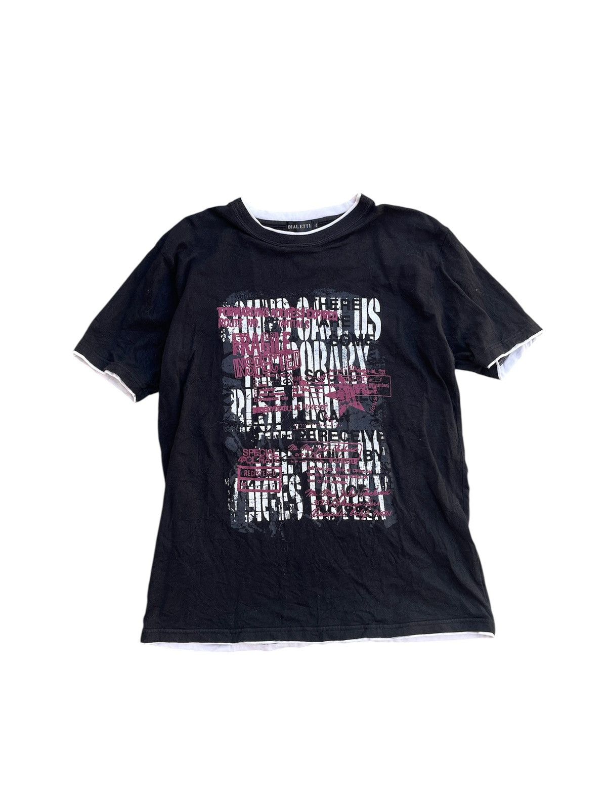 If Six Was Nine × Japanese Brand × Le Grande Bleu (L.G.B.) JAPANESE DIALETTI POEM GOTHIC TEE LGBK IFSIX Y2K Size US S / EU 44-46 / 1 - 1 Thumbnail