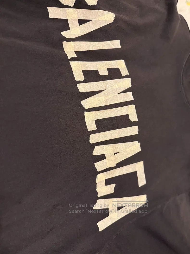 Balenciaga Balenciaga 3B embroidery letter tape logo short-sleeve T-s Size US S / EU 44-46 / 1 - 2 Thumbnail