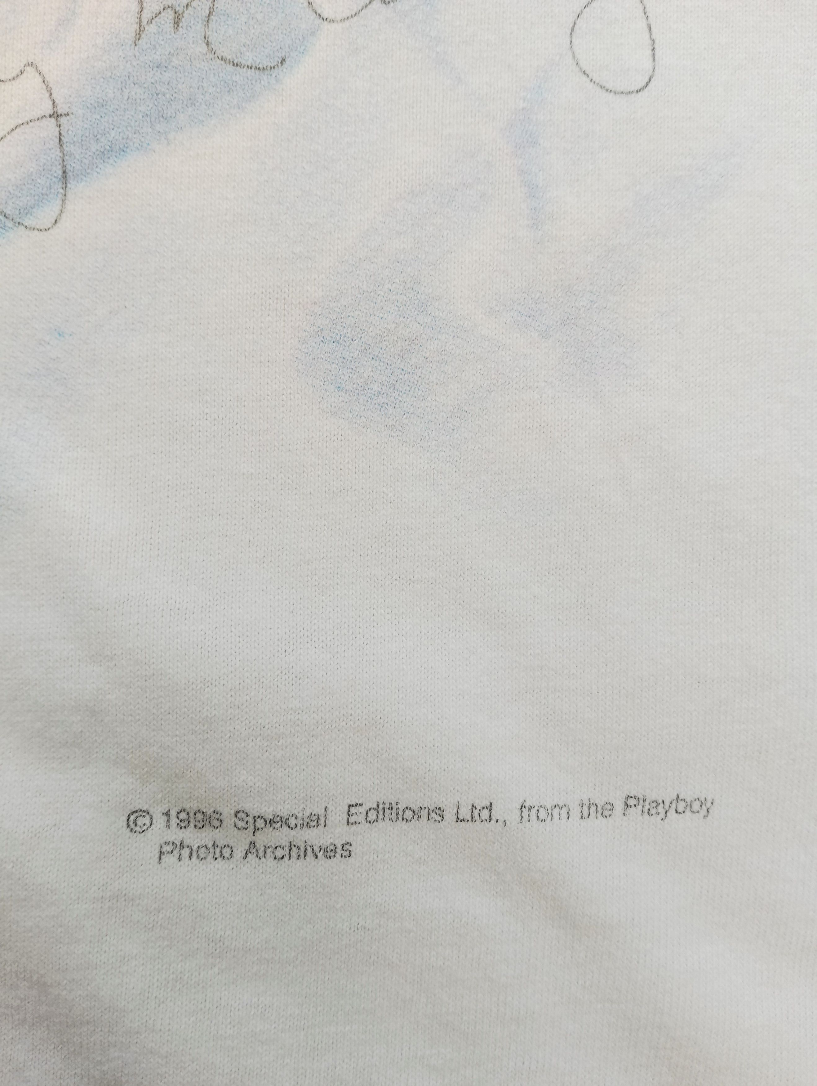 Playboy × Vintage Vintage 1996 Jenny McCarthy Playboy Promo T Shirt Size US L / EU 52-54 / 3 - 4 Thumbnail