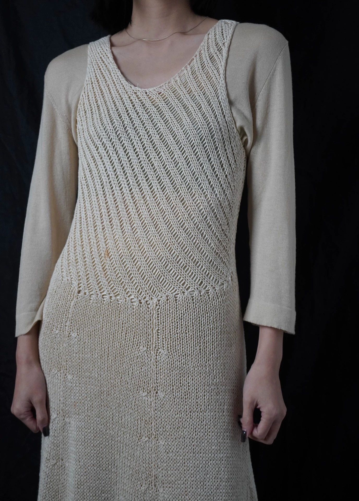 Yohji Yamamoto Yohji Yamamoto Y'S 1991ss Cotton Knit Vest Dress M Size M / US 6-8 / IT 42-44 - 3 Thumbnail