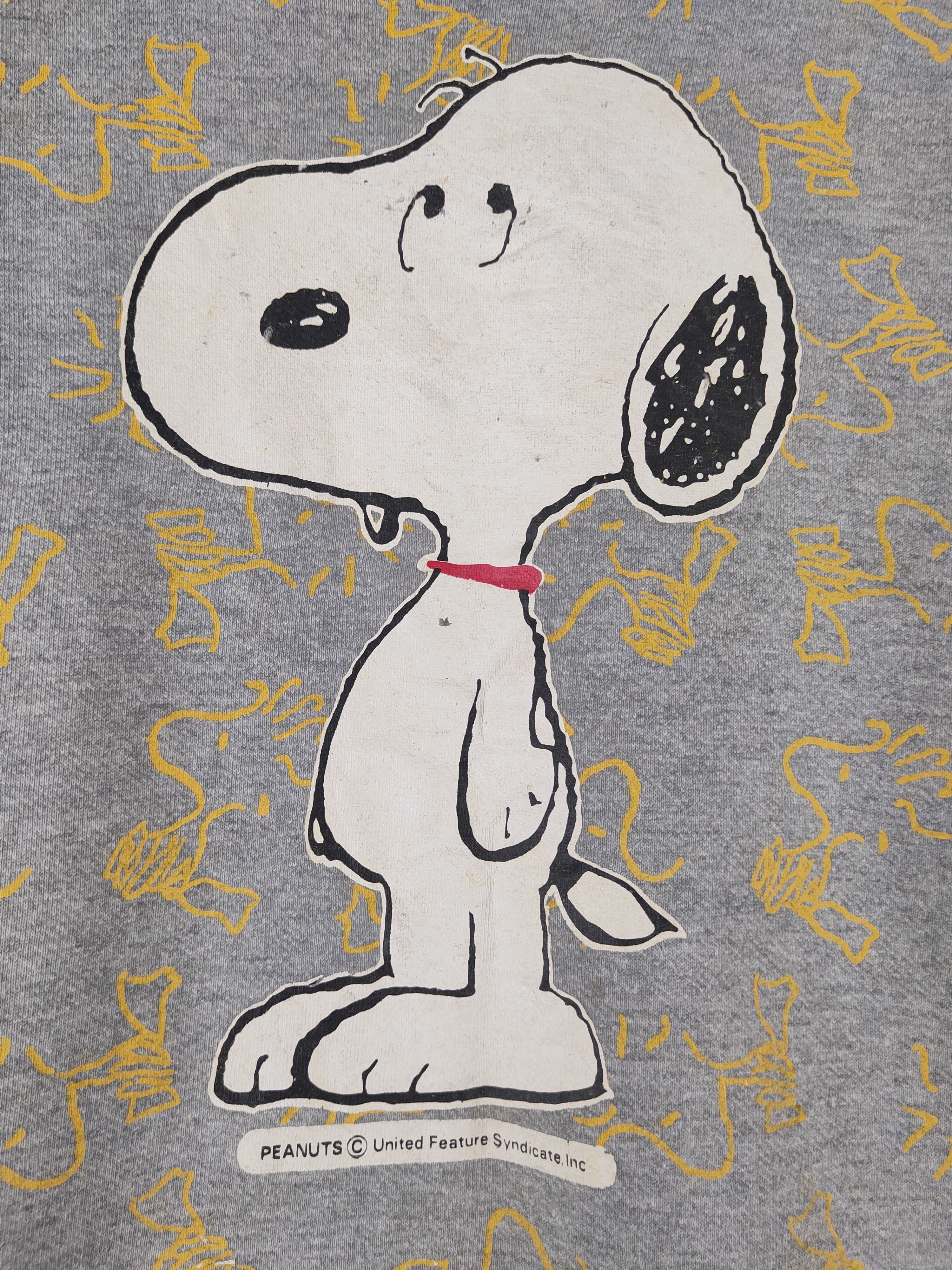 Peanuts DL Peanuts Gray Snoopy Sweatshirts #2773 Size US L / EU 52-54 / 3 - 3 Thumbnail