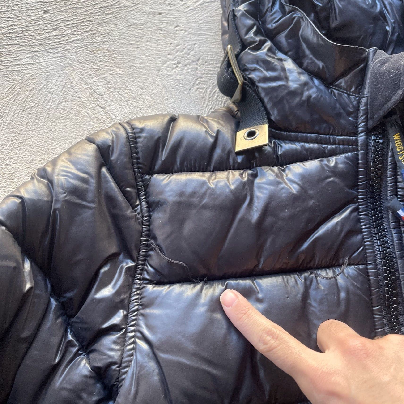 Vintage Wiggy's Jacket Womens 2 Black Puffer Jacket Quilted Embroidered Zip Long Sleeve Casual Travel Size XS / US 0-2 / IT 36-38 - 6 Thumbnail