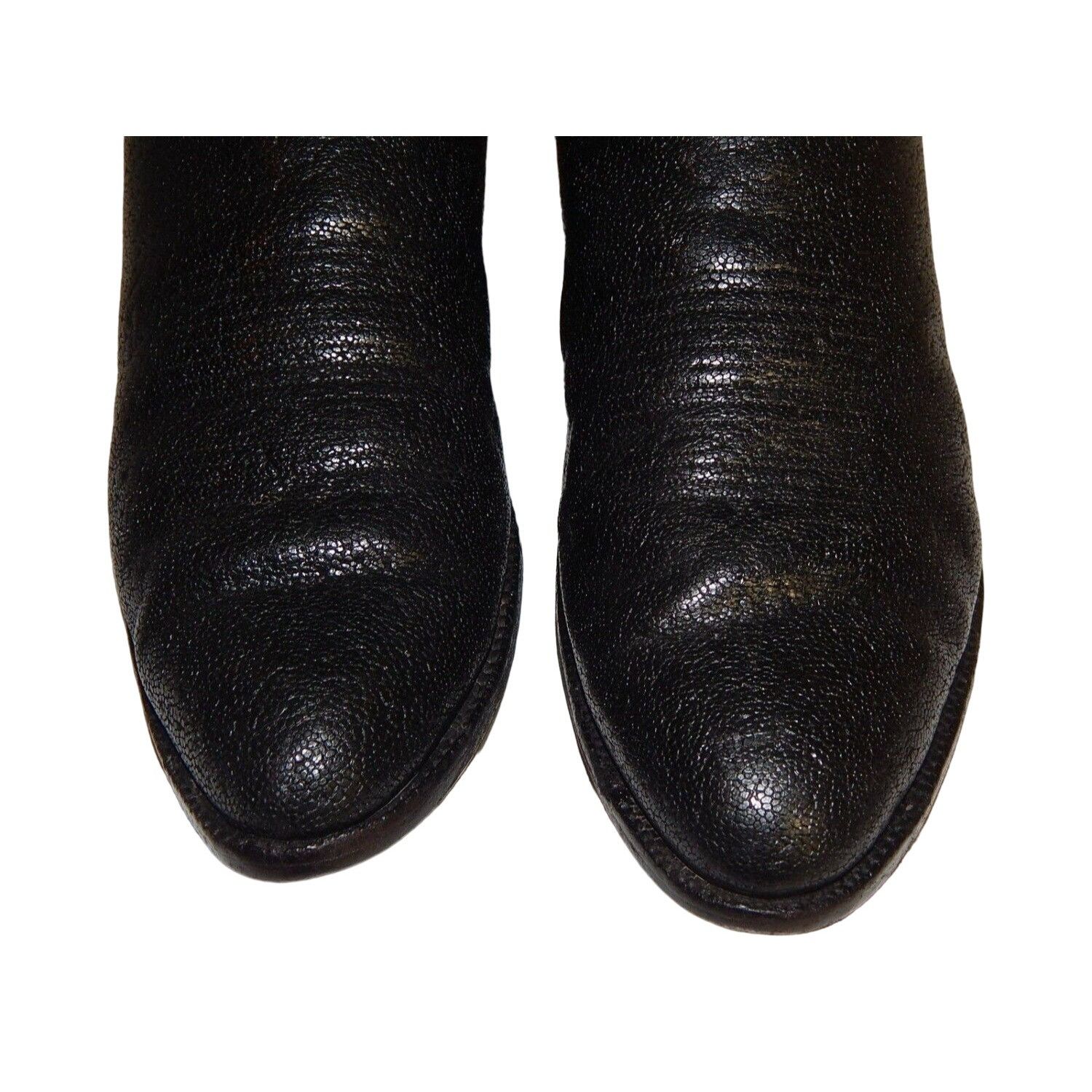 Tony Lama Vtg Tony Lama SPOTTED AFRICAN HIPPO Skin Leather Cowboy Boot Size US 9 / EU 42 - 4 Thumbnail