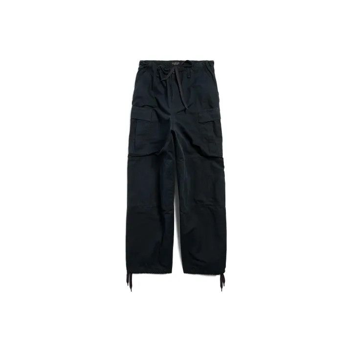 Balenciaga SS25 Black Cargo Trousers Men 0079