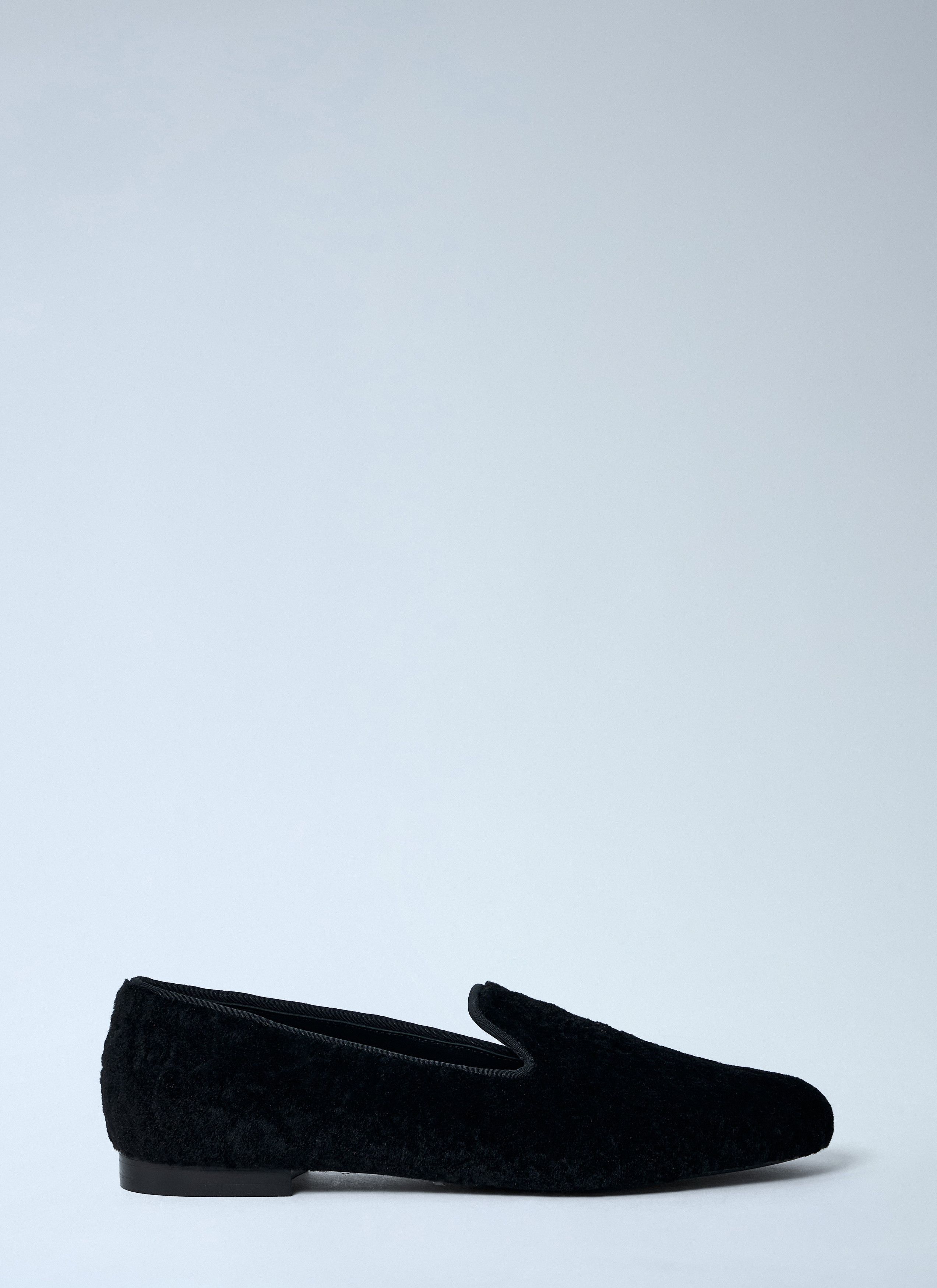 Shearling-Lined Suede Loafers