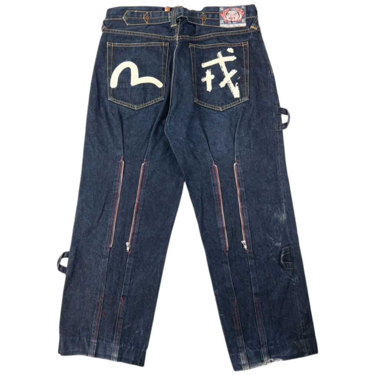 Evisu Vintage Evisu Gull Symbol Denim Zip Bondage Jeans Size W34 