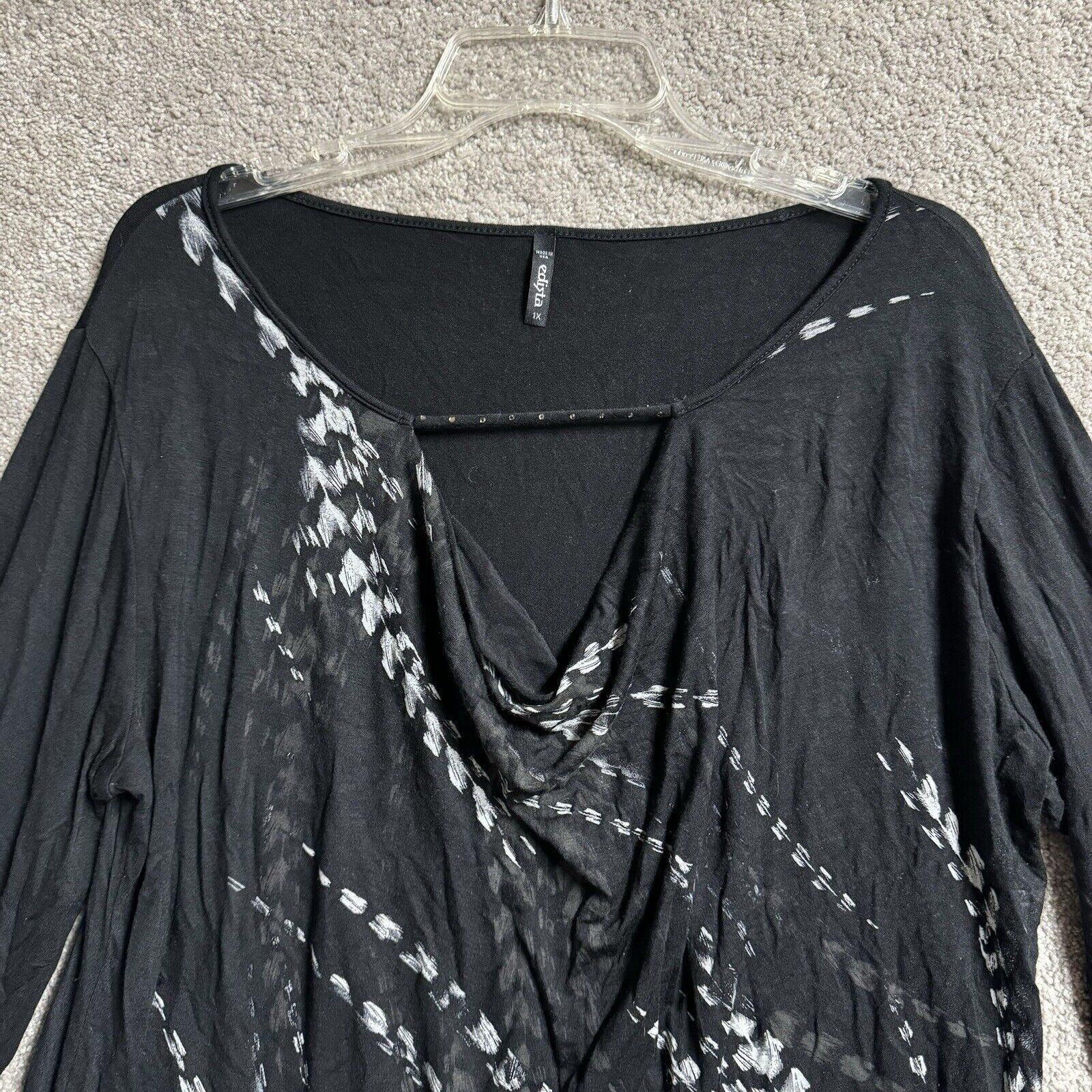 Other Edlista Top 1X Plus Avant-Garde Abstract Draped Fairy Grunge Size XL / US 12-14 / IT 48-50 - 2 Thumbnail