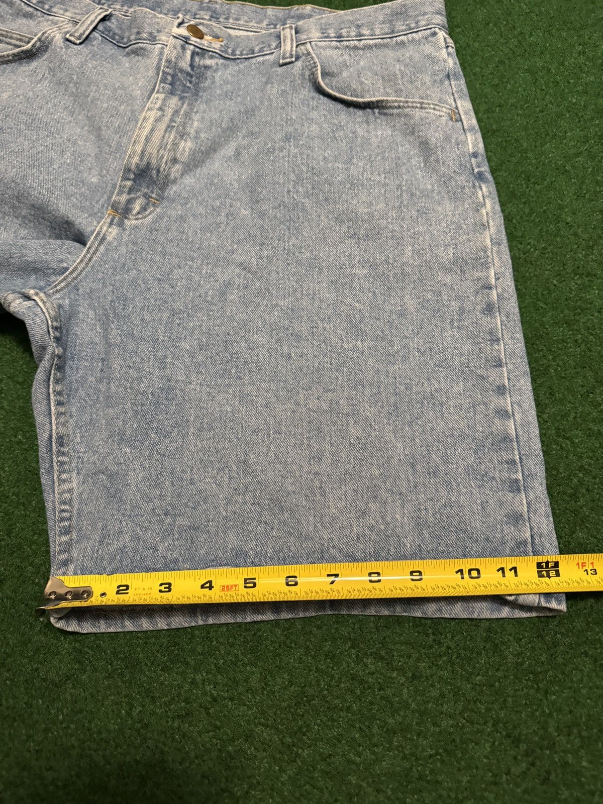 Vintage Y2K Wrangler Baggy Relaxed Jorts Light Wash Denim Shorts Size US 38 / EU 54 - 6 Thumbnail