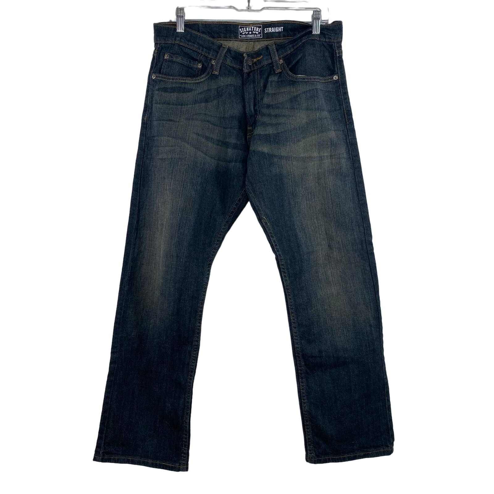 Levi's Men’s Levi Strauss Signature Straight Jeans 32 x 30 Size US 32 / EU 48 - 5 Thumbnail