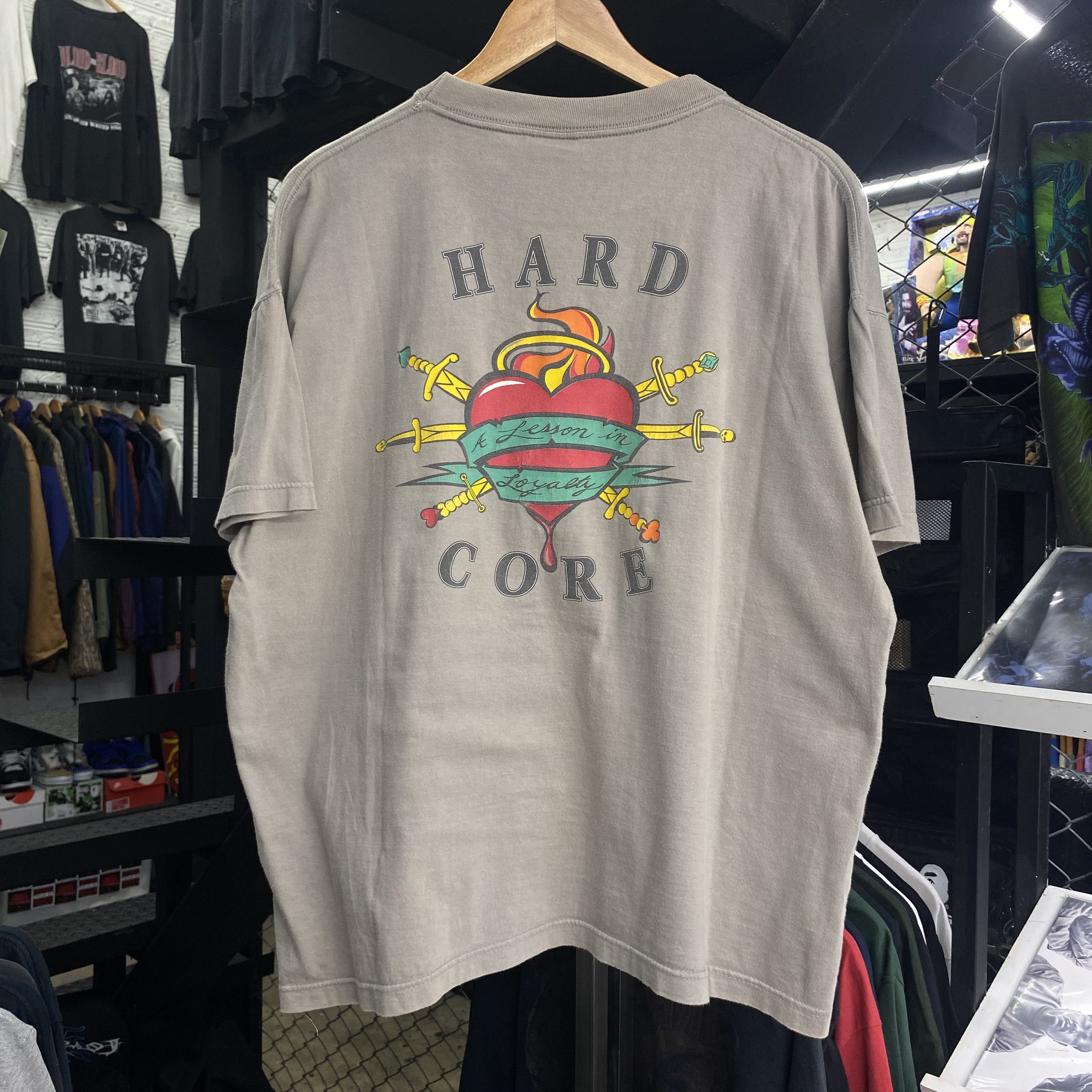 Band Tees RYKER'S GERMAN HARDCORE Vintage 90s Size US XL / EU 56 / 4 - 4 Thumbnail