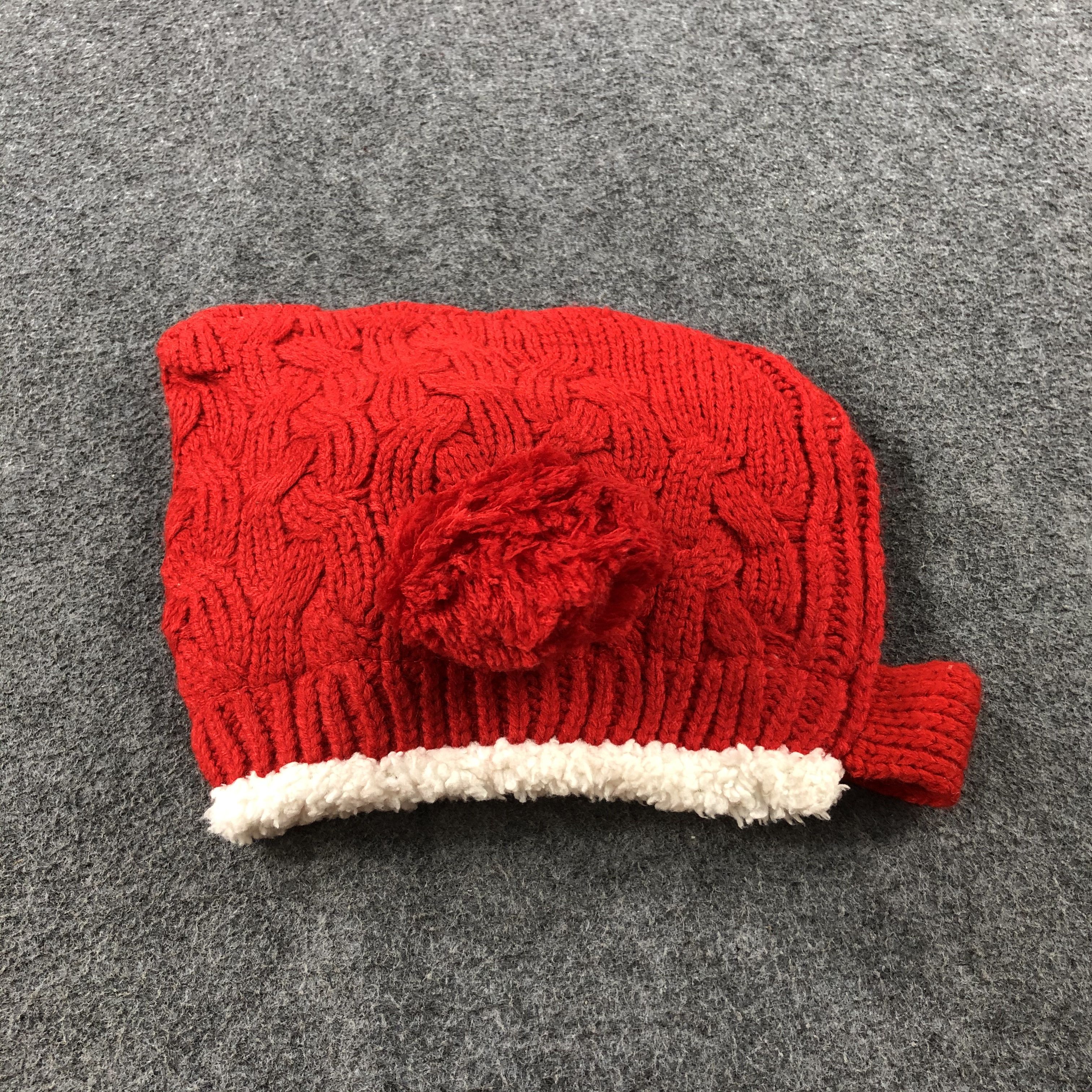 Vintage Kawaii Devil Ears Horned Red Beanie Snowcap Snow Hat B489 Size ONE SIZE - 4 Thumbnail