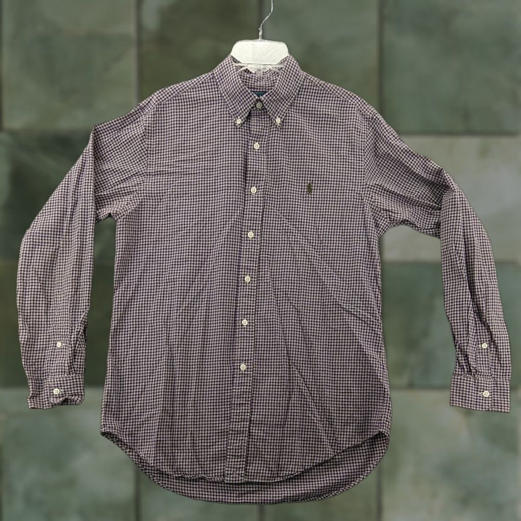 Ralph Lauren Ralph Lauren Purple Stripes Button Up Long Sleeve Classic Fit Shirt-Men's M Size US M / EU 48-50 / 2 - 1 Thumbnail