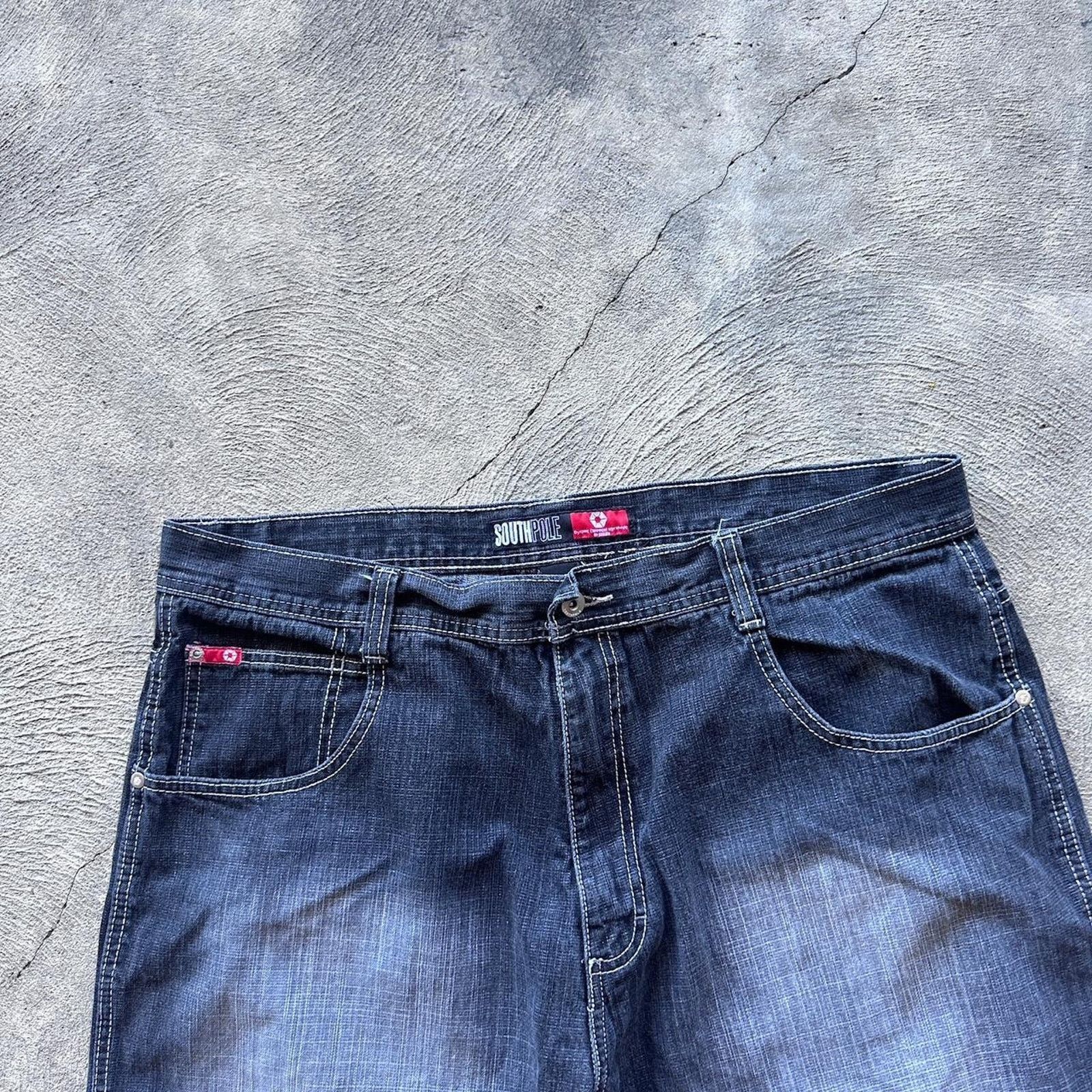 Southpole Rare baggy southpole embroidered black jorts Size US 40 / EU 56 - 2 Thumbnail