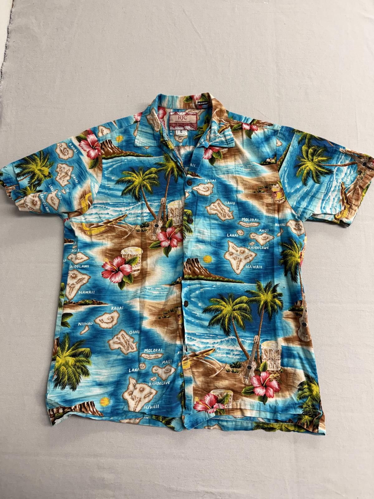 Other RJC Mens Hawaiian Shirt Hawaiian Islands Made in Hawaii - S Size US S / EU 44-46 / 1 - 1 Thumbnail