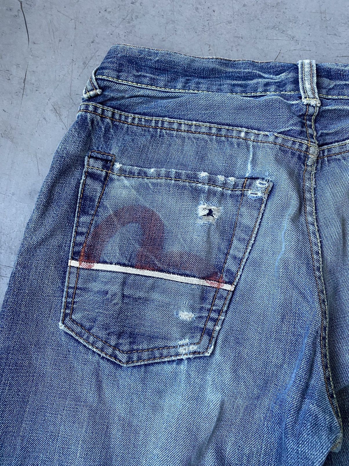 Evisu Evisu Ninja 🥷 Distressed Selvidge Casual Pants Veryrare Y2K Size US 30 / EU 46 - 14 Thumbnail