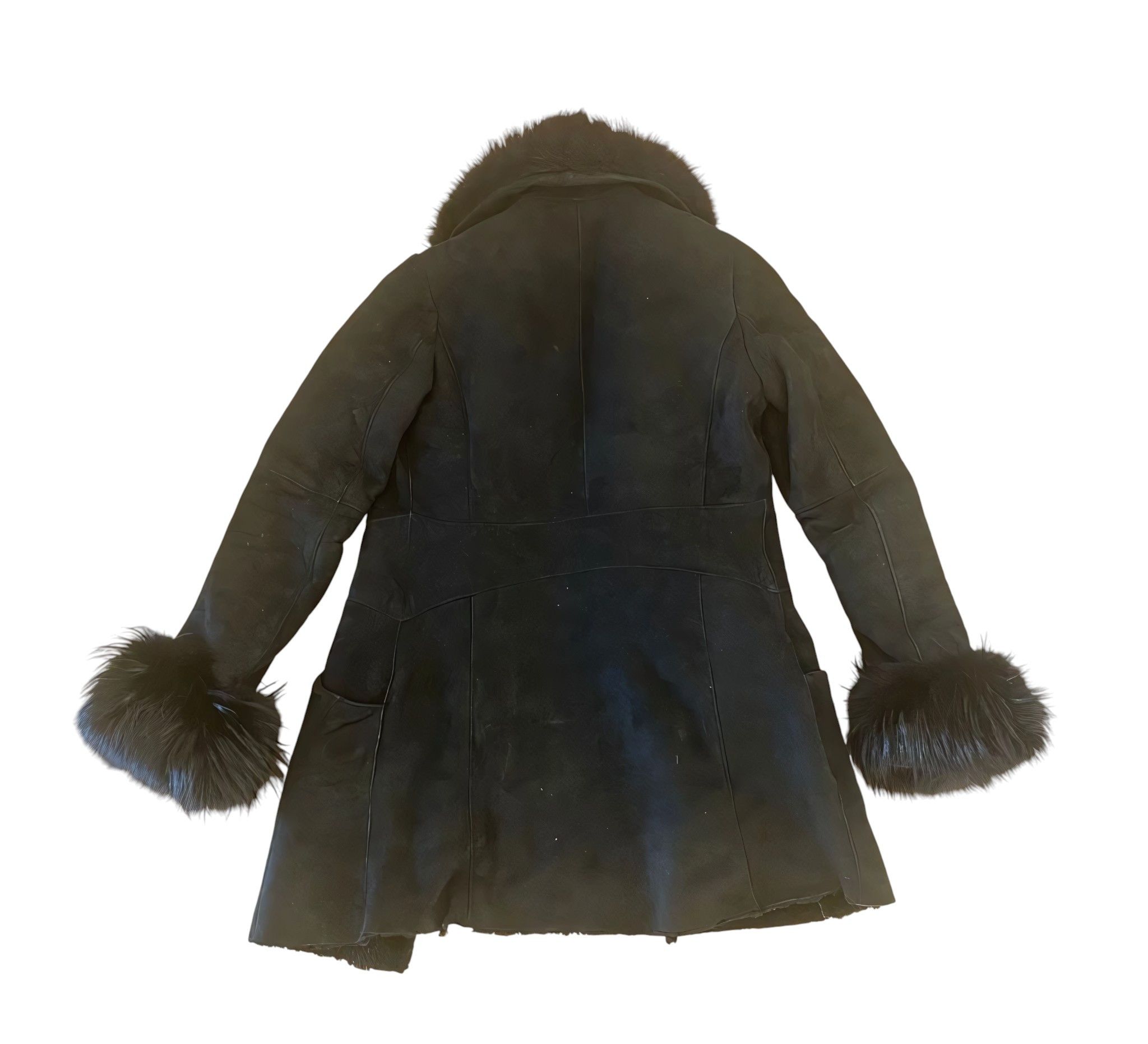 Roberto Cavalli SHEARLING LEATHER COAT Size M / US 6-8 / IT 42-44 - 4 Thumbnail