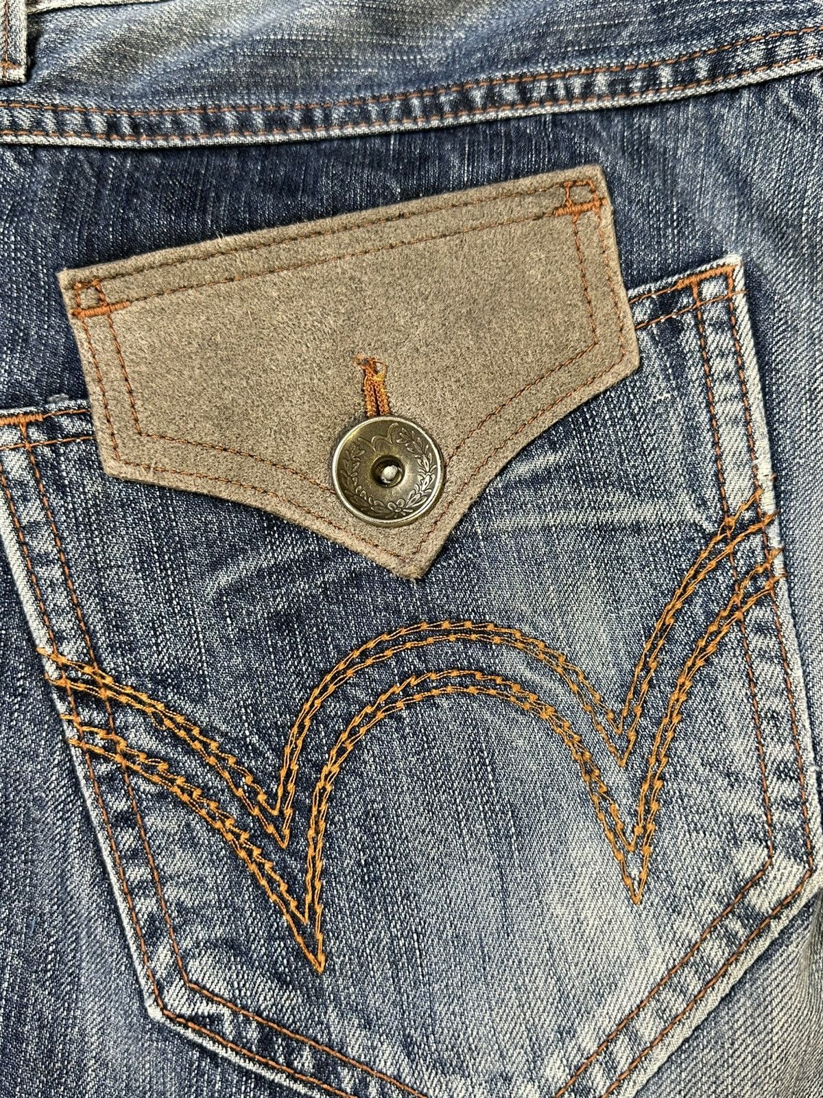 Undercover 2000s Navajo Edwin Blue Trip 503 Flare Washed Denim Size US 32 / EU 48 - 13 Thumbnail