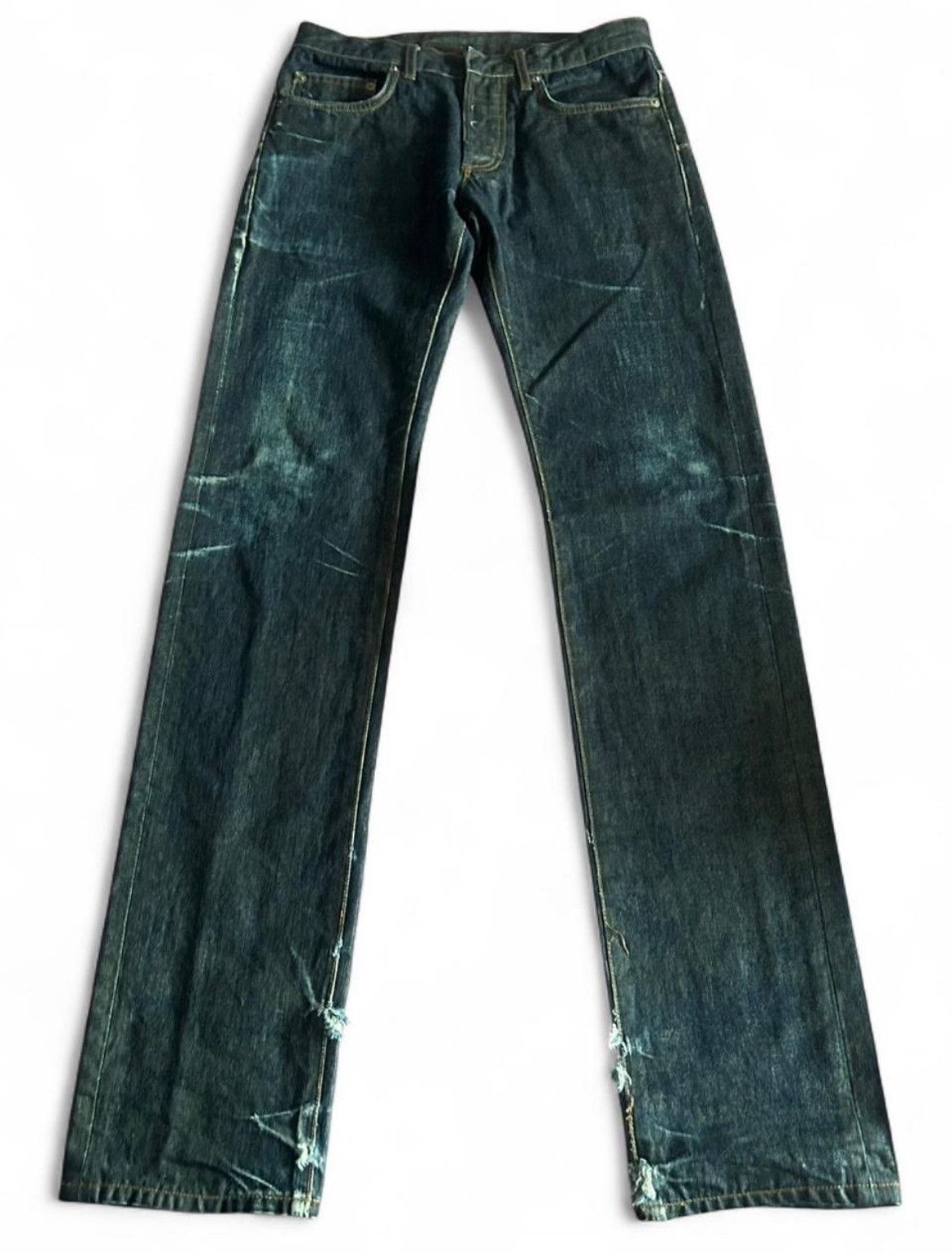 AW07 Navigate Dior Homme Waxed Raw Indigo Denim