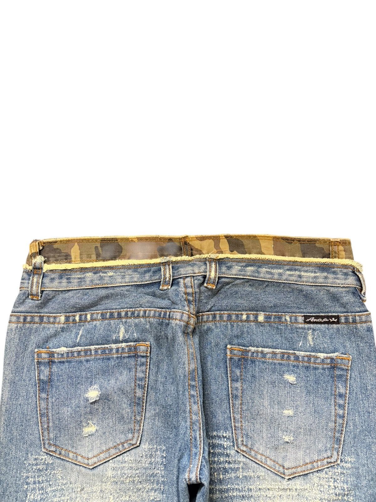 Hysteric Glamour Vintage Japanese Brand Double Waist Low Rise Flare Jeans Size 29" - 4 Thumbnail