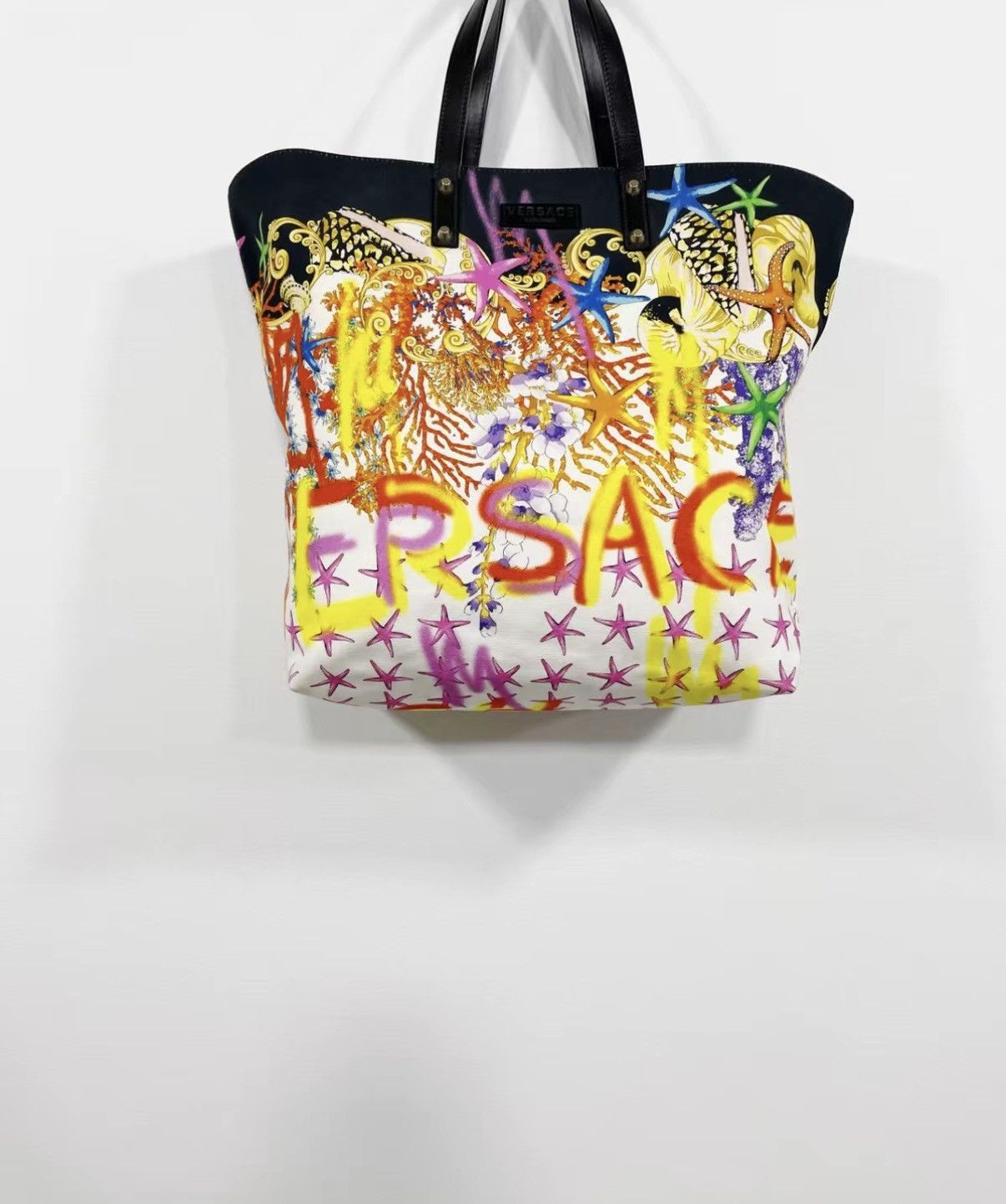 Versace Colorful Starfish Print Tote Bag Size ONE SIZE - 1 Thumbnail