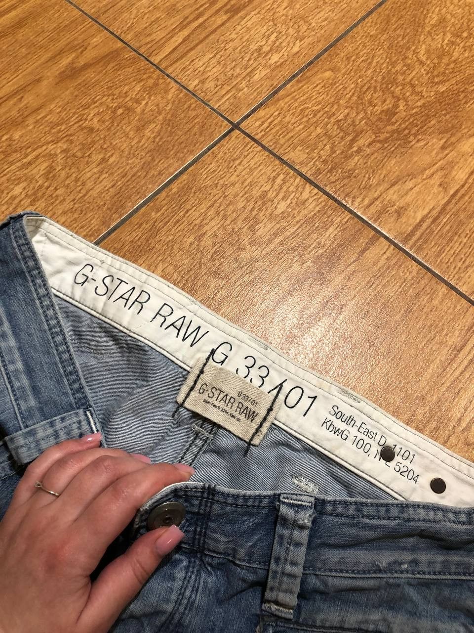 G-Star G Star Raw 3301 Straight Jeans Raw Denim Streetwear Fashion Size US 34 / EU 50 - 7 Thumbnail