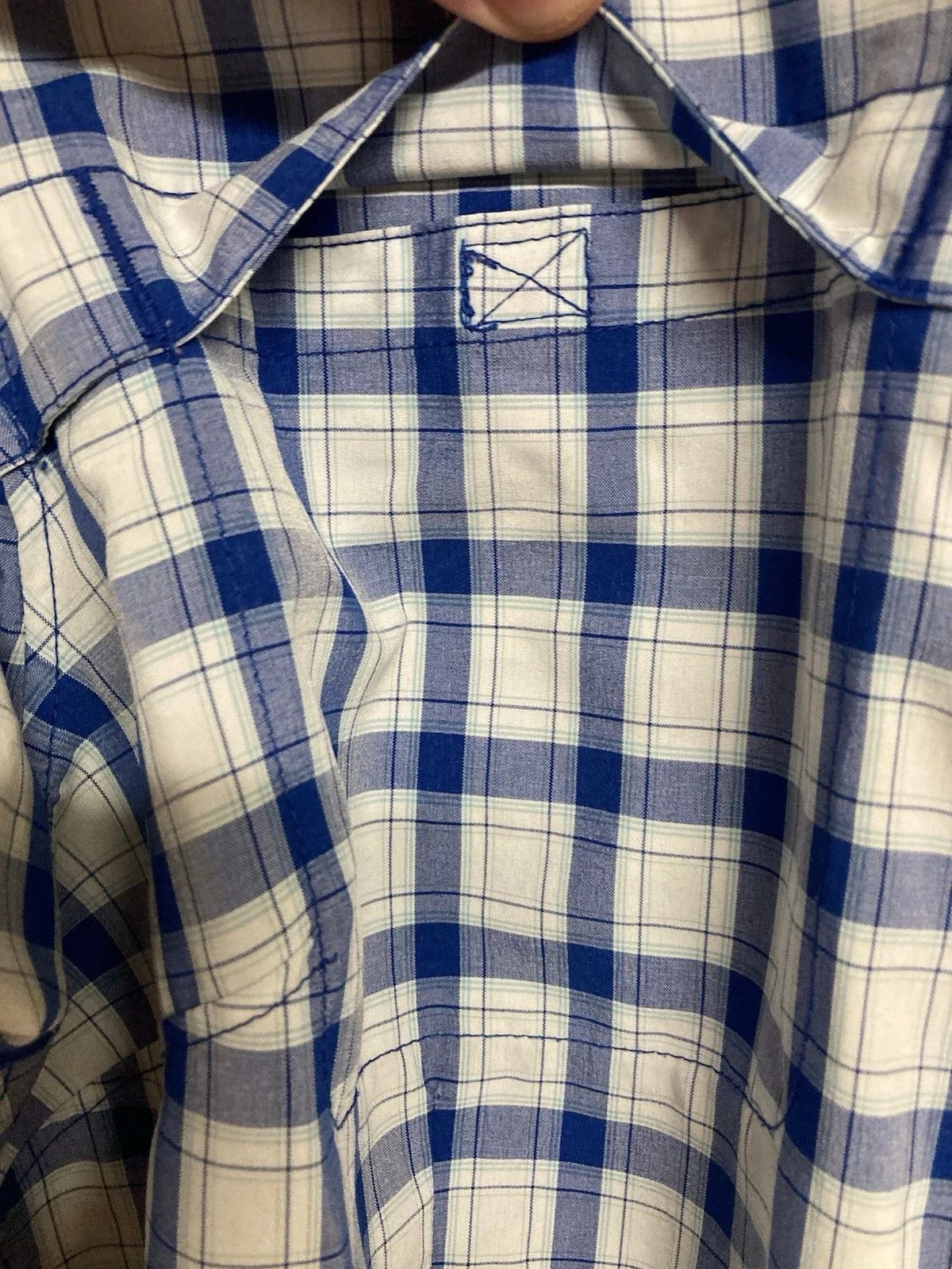 Duluth Trading Company Duluth Trading No Fly Zone Shirt Plaid Blue Sz M Size M / US 6-8 / IT 42-44 - 6 Thumbnail