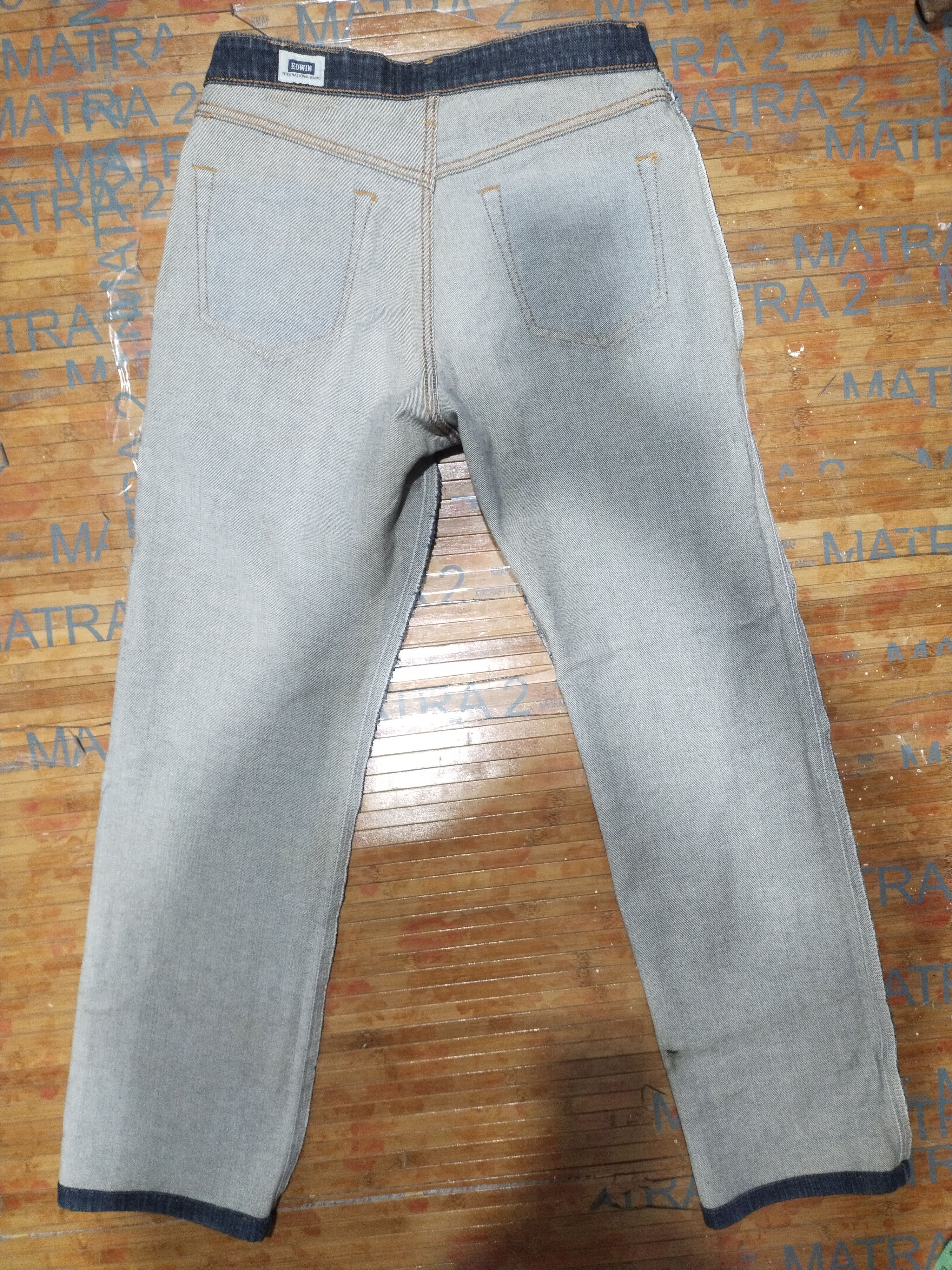 Genuine Leather × Japanese Brand Jeans Edwin 403 "International Basics/Genuine Quality Size US 31 - 11 Thumbnail