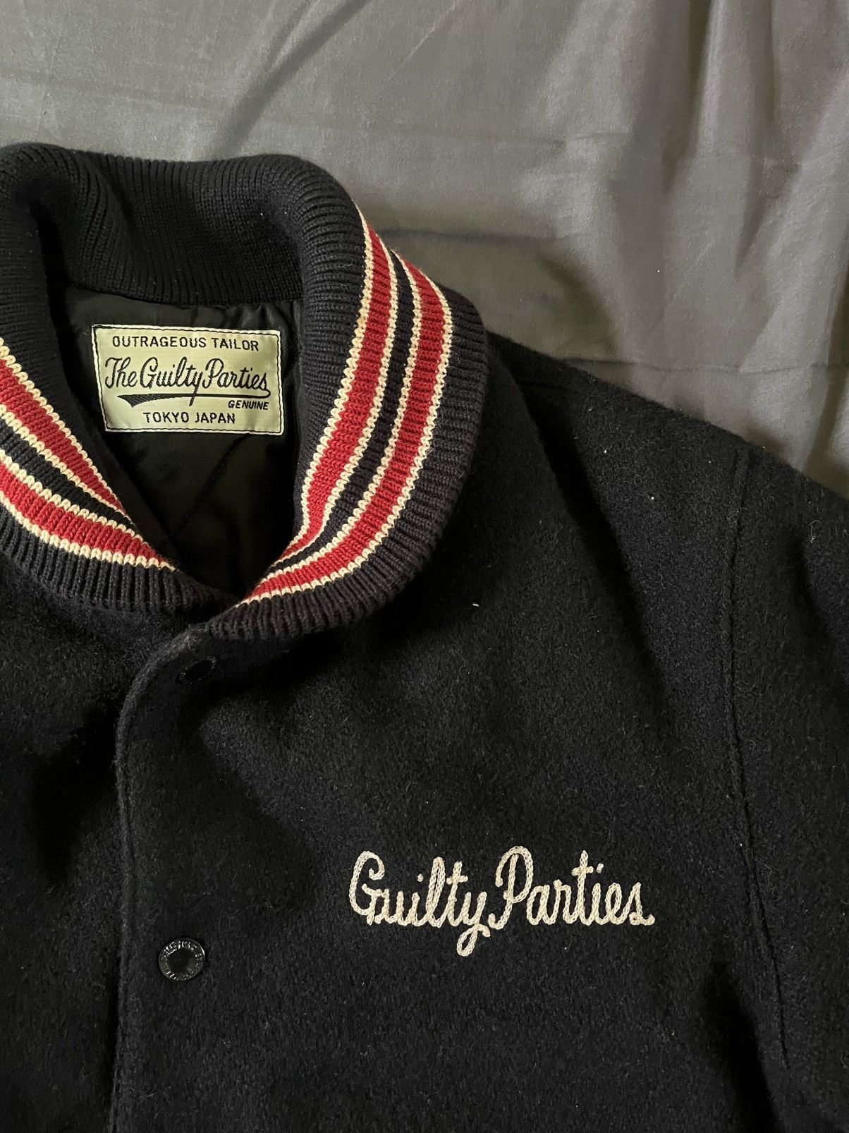 Vintage × Wacko Maria WACKO MARIA Shawl collar stadium jacket Size US XXS / EU 40 - 3 Thumbnail