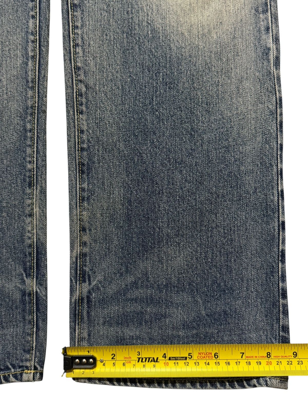 GU Vintage Y2K Japanese GU Blue Faded Mud Wash Straight Leg Size US 38 / EU 54 - 12 Thumbnail