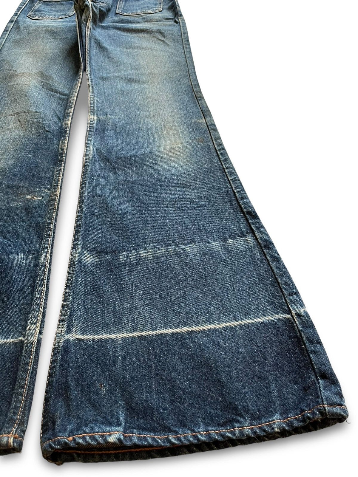 Japanese Brand Vintage Japanese Brand Workwear Bush Style Flare Jeans Size 25" / US 0 / IT 36 - 7 Thumbnail