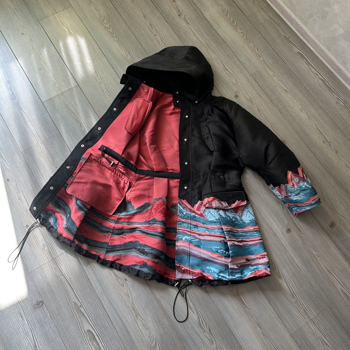Alexander Wang Alexander Wang Mountain Satin Jacquard Hooded Jacket Parka Size M / US 6-8 / IT 42-44 - 10 Thumbnail