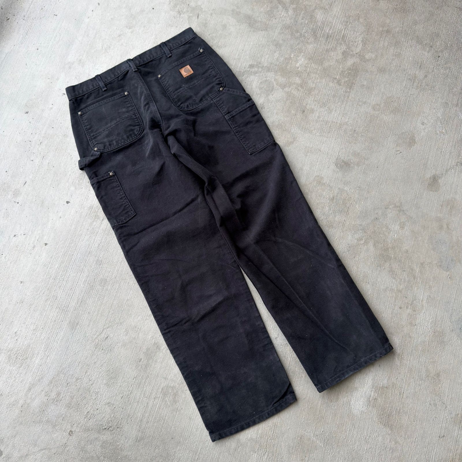 Carhartt × Vintage Vintage Y2K Carhartt black double knee work carpenter pants Size US 34 / EU 50 - 5 Thumbnail