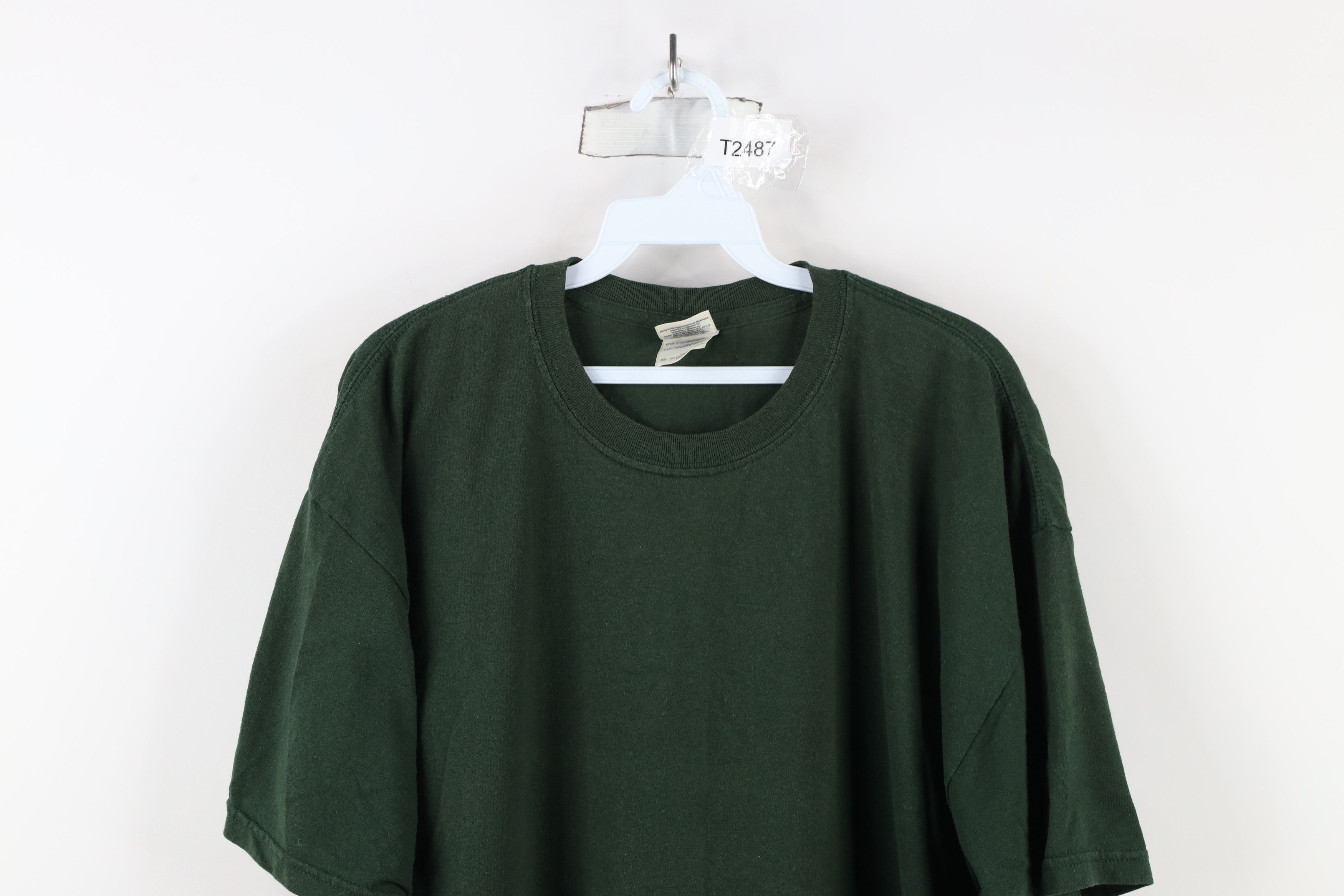 Vintage Vintage Y2K Streetwear Short Sleeve T-Shirt Hunter Green Size US XL / EU 56 / 4 - 2 Thumbnail