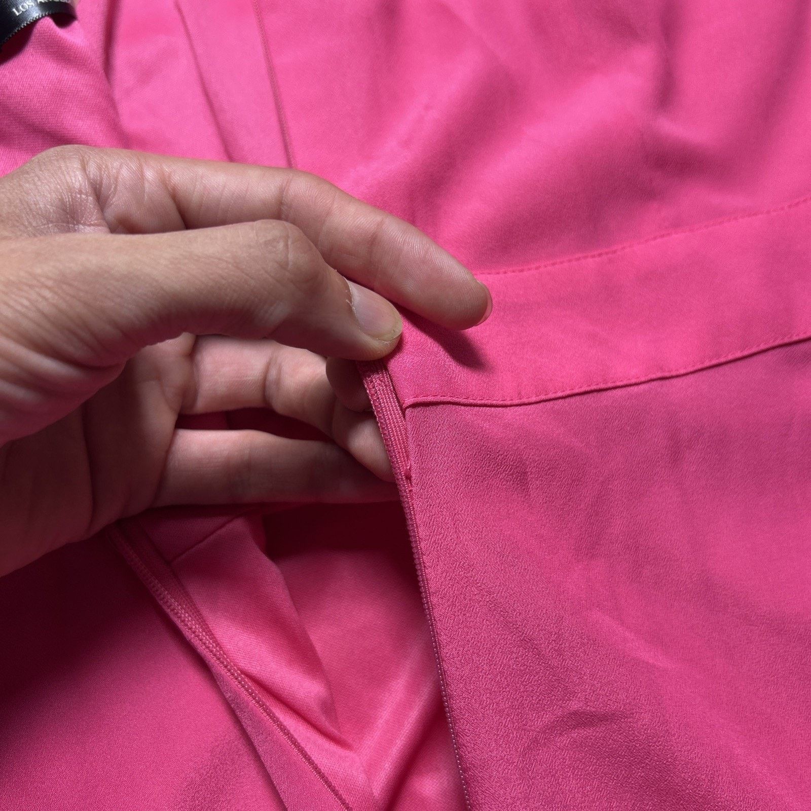 Guess Guess A-Line Dress Sz 8 Hot Pink Back Lace Straps Stretch Size M / US 6-8 / IT 42-44 - 7 Thumbnail