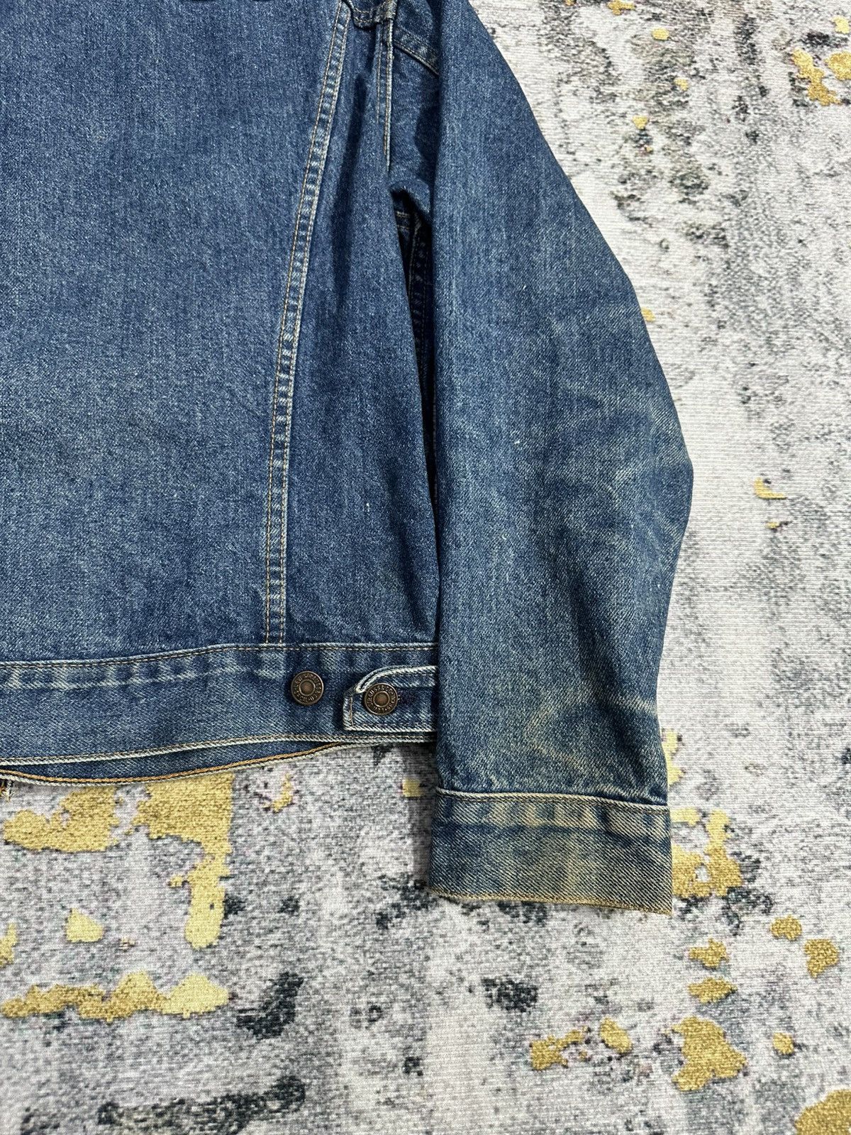Levi's Vintage Clothing Vintage Levis Denim Trucker Jacket – Made In USA 70s Style Size US S / EU 44-46 / 1 - 16 Thumbnail