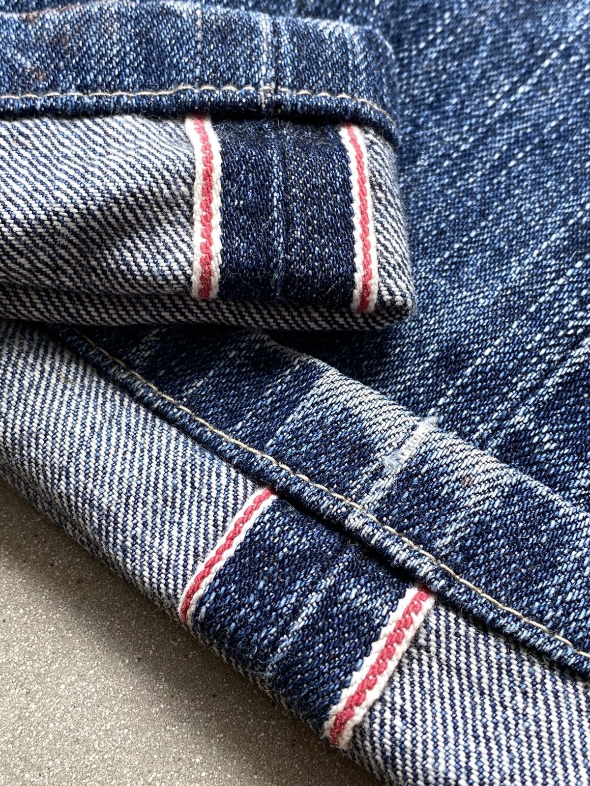 Edwin Thrashed Edwin 505 Red Line Selvedge Denim 🇯🇵 Size US 30 / EU 46 - 7 Thumbnail
