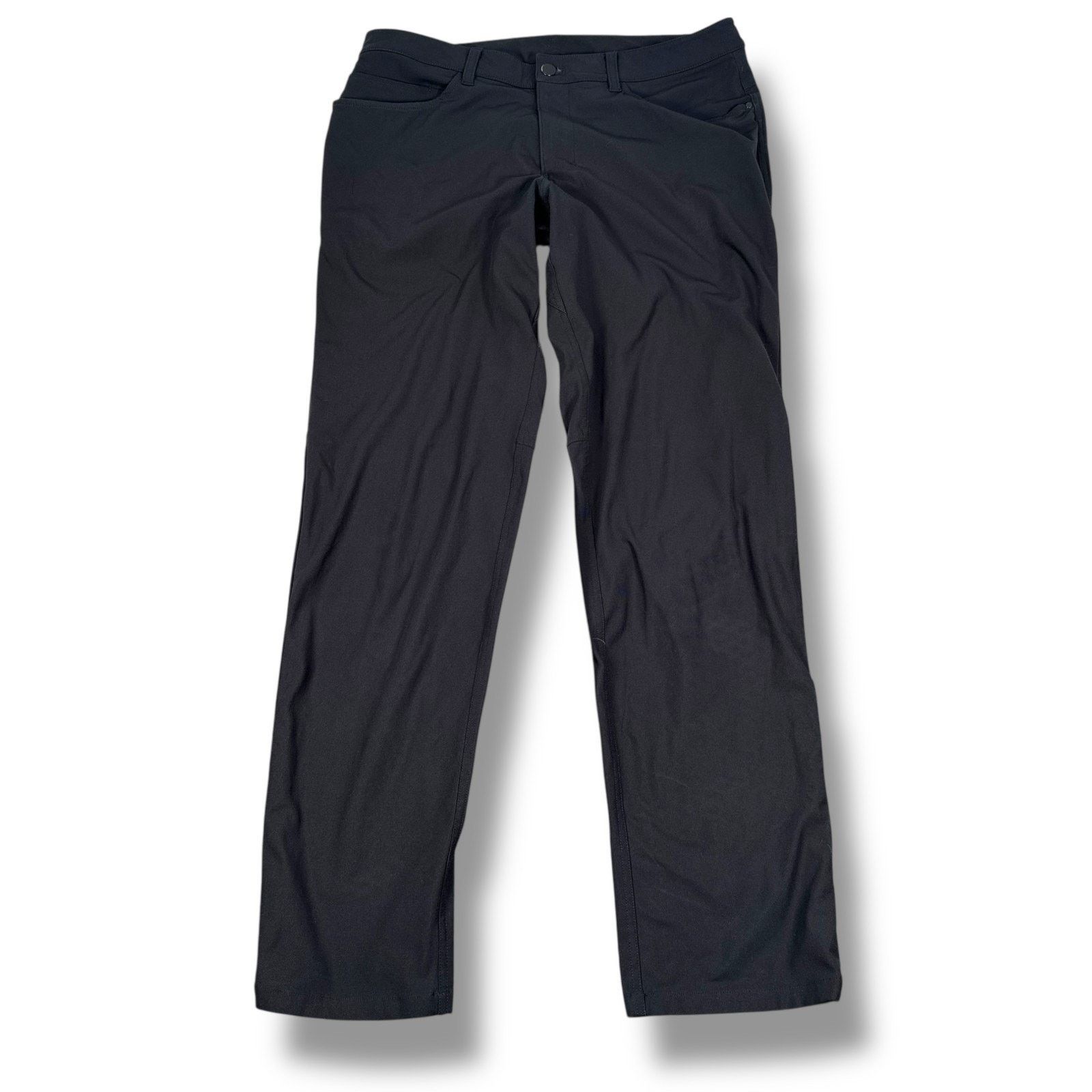 Lululemon Lululemon ABC Pants Men’s 34 Black Pockets Flat Straight Leg Size US 34 / EU 50 - 1 Thumbnail