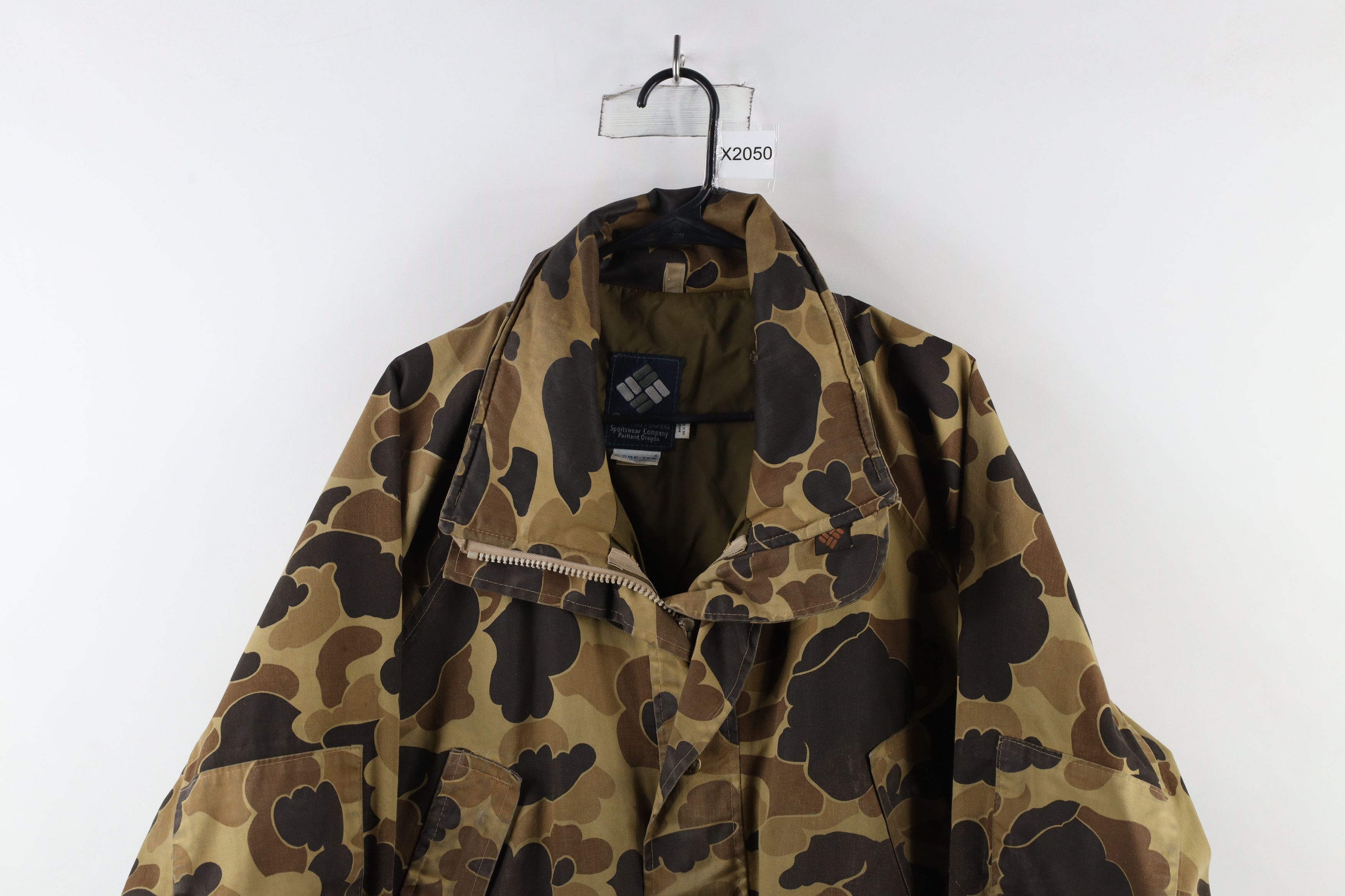 Columbia Vinage 80s Columbia Camouflage Hunting Parka Jacket USA Size US XL / EU 56 / 4 - 2 Thumbnail