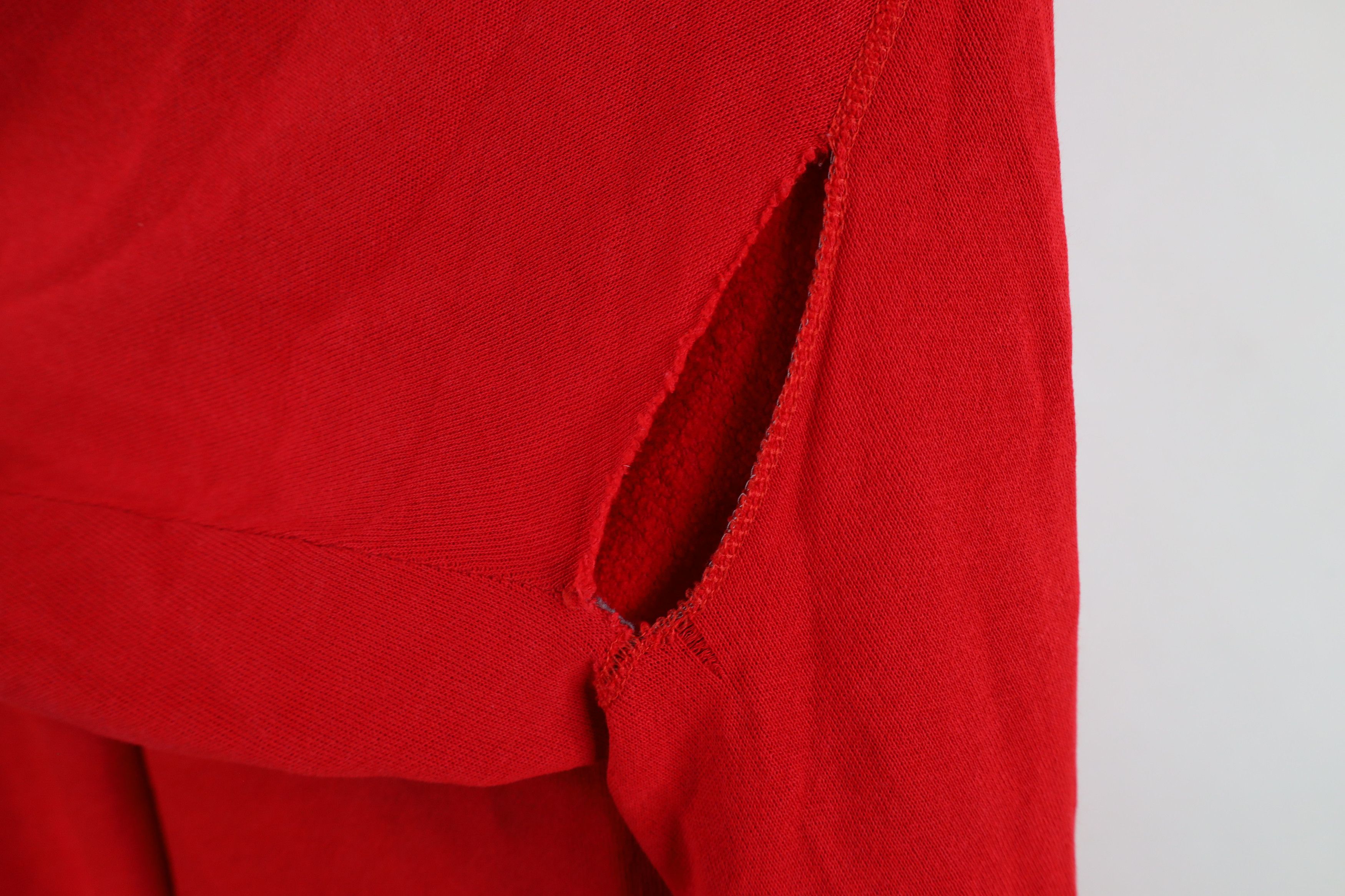 Vintage Vintage 90s Streetwear Blank Raglan Sweatshirt Red USA Size US XXL / EU 58 / 5 - 7 Thumbnail