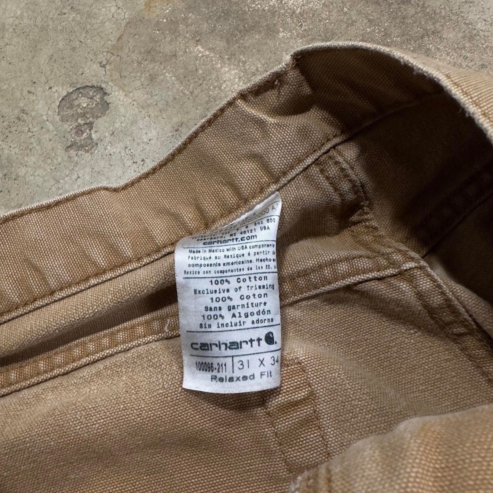 Carhartt × Vintage Y2K Faded Tan Carhartt Carpenter Paint Workwear Pants Size US 31 - 4 Thumbnail