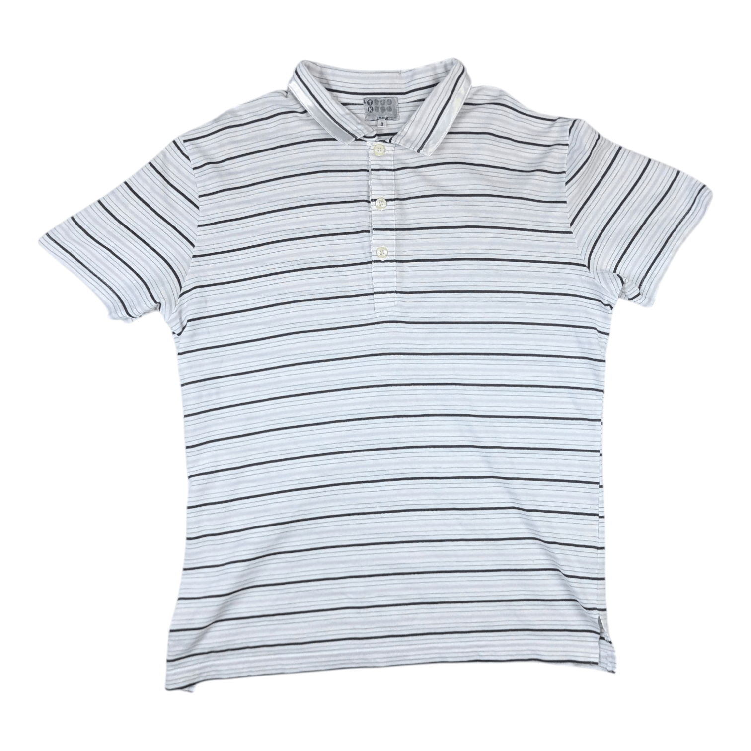Takeo Kikuchi Rare!! TAKEO KIKUCHI Striped Polo Shirt Size US M / EU 48-50 / 2 - 2 Thumbnail