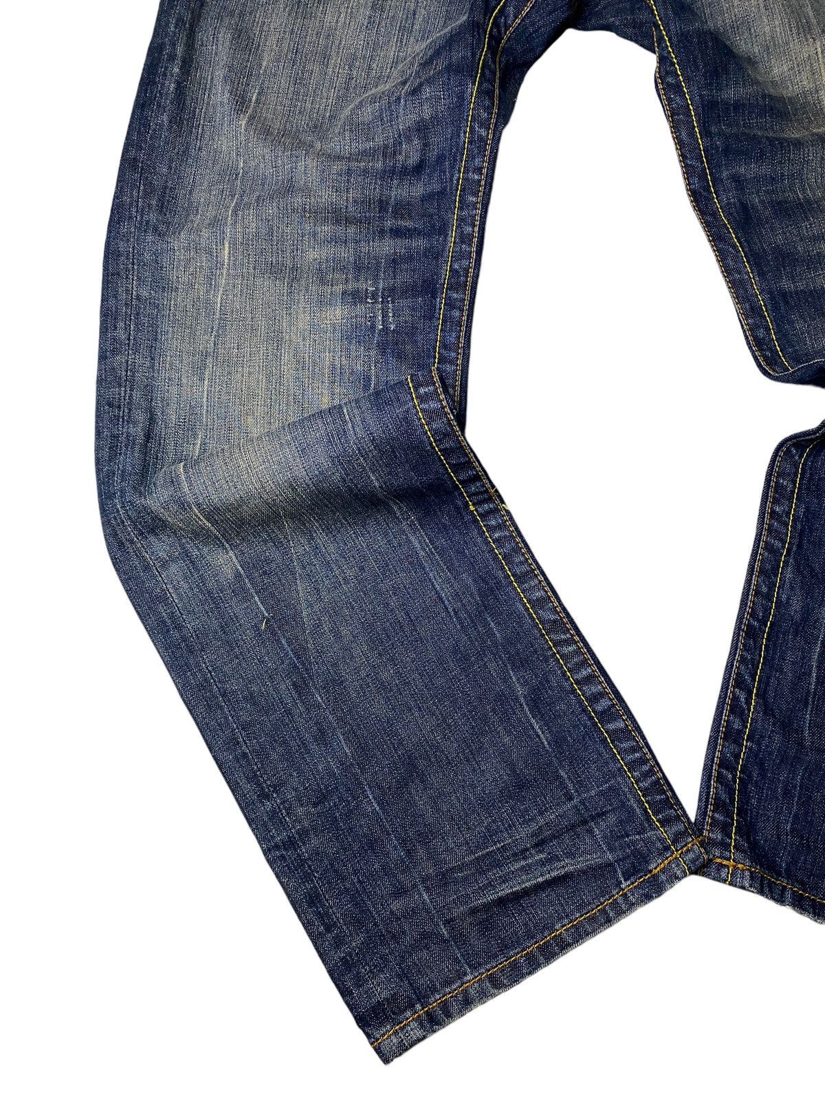 If Six Was Nine 2000's Akademiks Flared Tribal Seawash Jeans Size US 34 / EU 50 - 10 Thumbnail