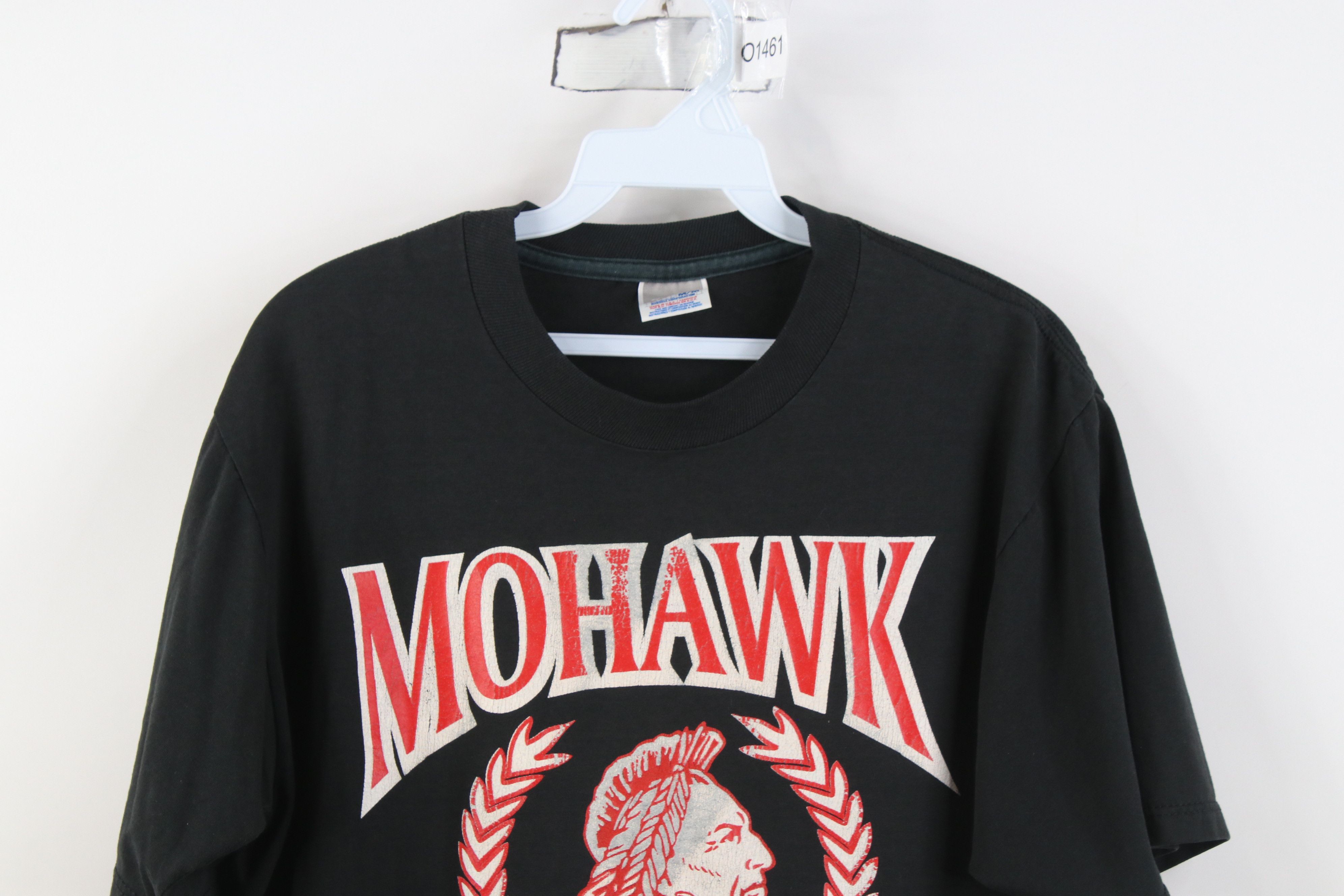 Vintage Vintage 90s Streetwear Mohawk Warriors Short Sleeve T-Shirt Size US M / EU 48-50 / 2 - 2 Thumbnail