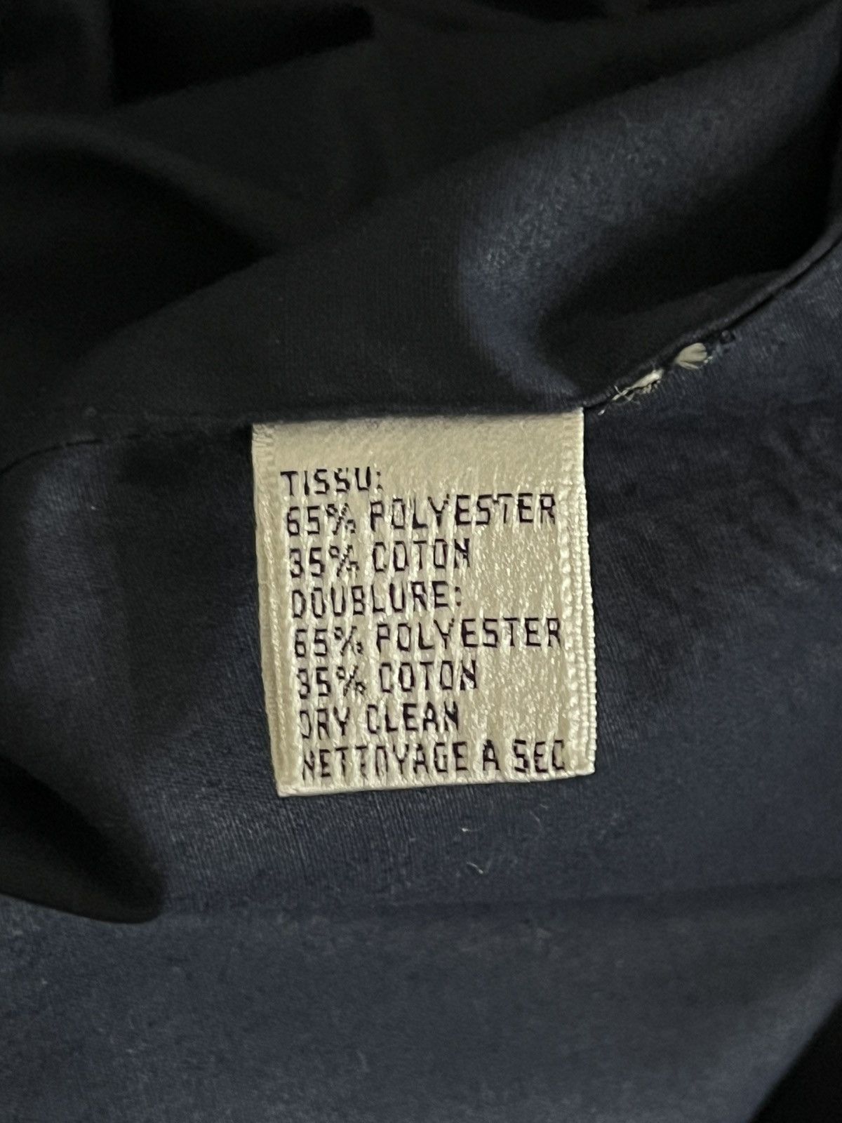 Yves Saint Laurent YSL Pour Homme Vintage Navy Raincoat Size US M / EU 48-50 / 2 - 4 Thumbnail