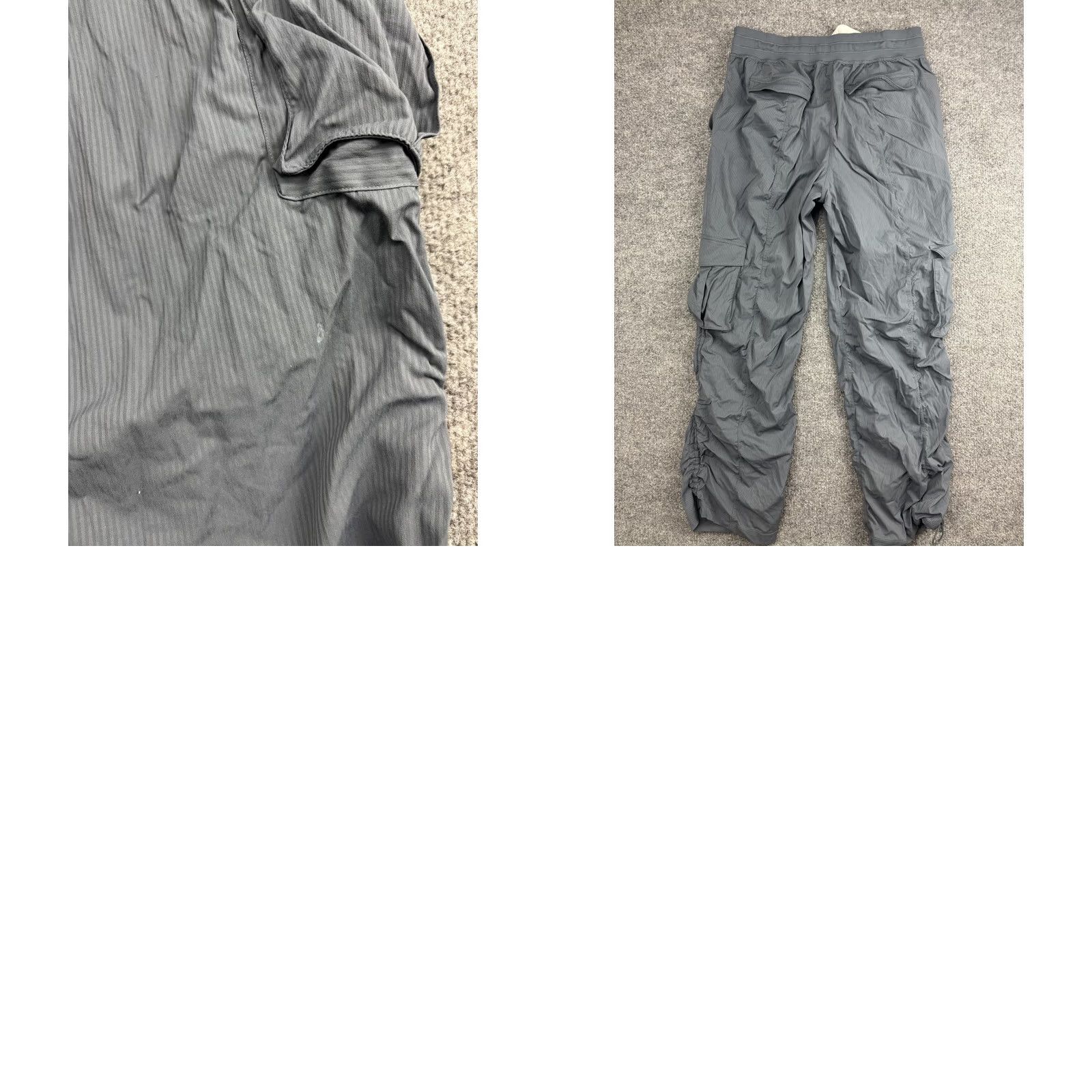 Lululemon Lululemon Cargo Pants Womens Medium Gray Ruched Drawstring Hem Nylon Joggers Size 32" / US 10 / IT 46 - 8 Thumbnail